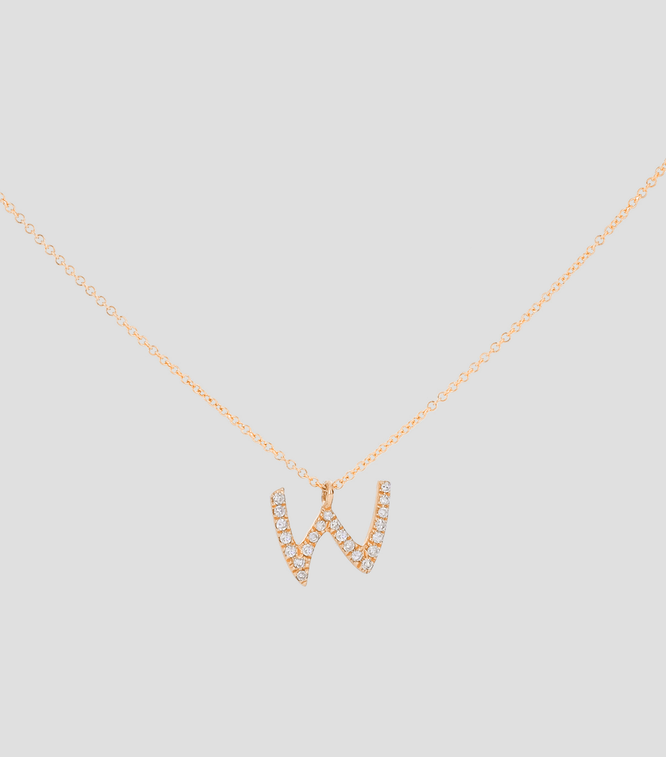 Dije en Oro rosa 14 Kilates con diamantes Mujer