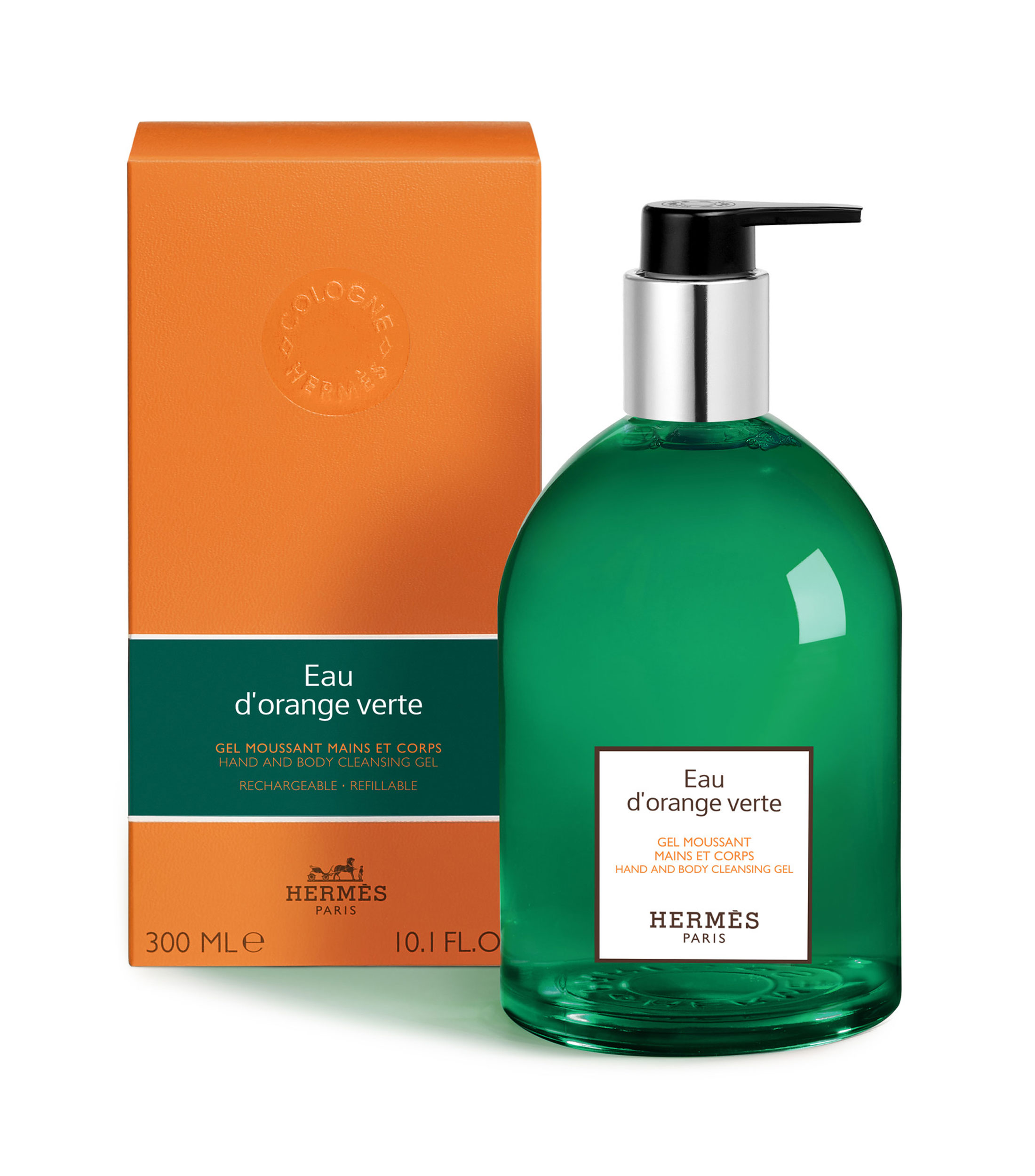Gel espumoso para manos y cuerpo Eau dorange verte, 300 ml