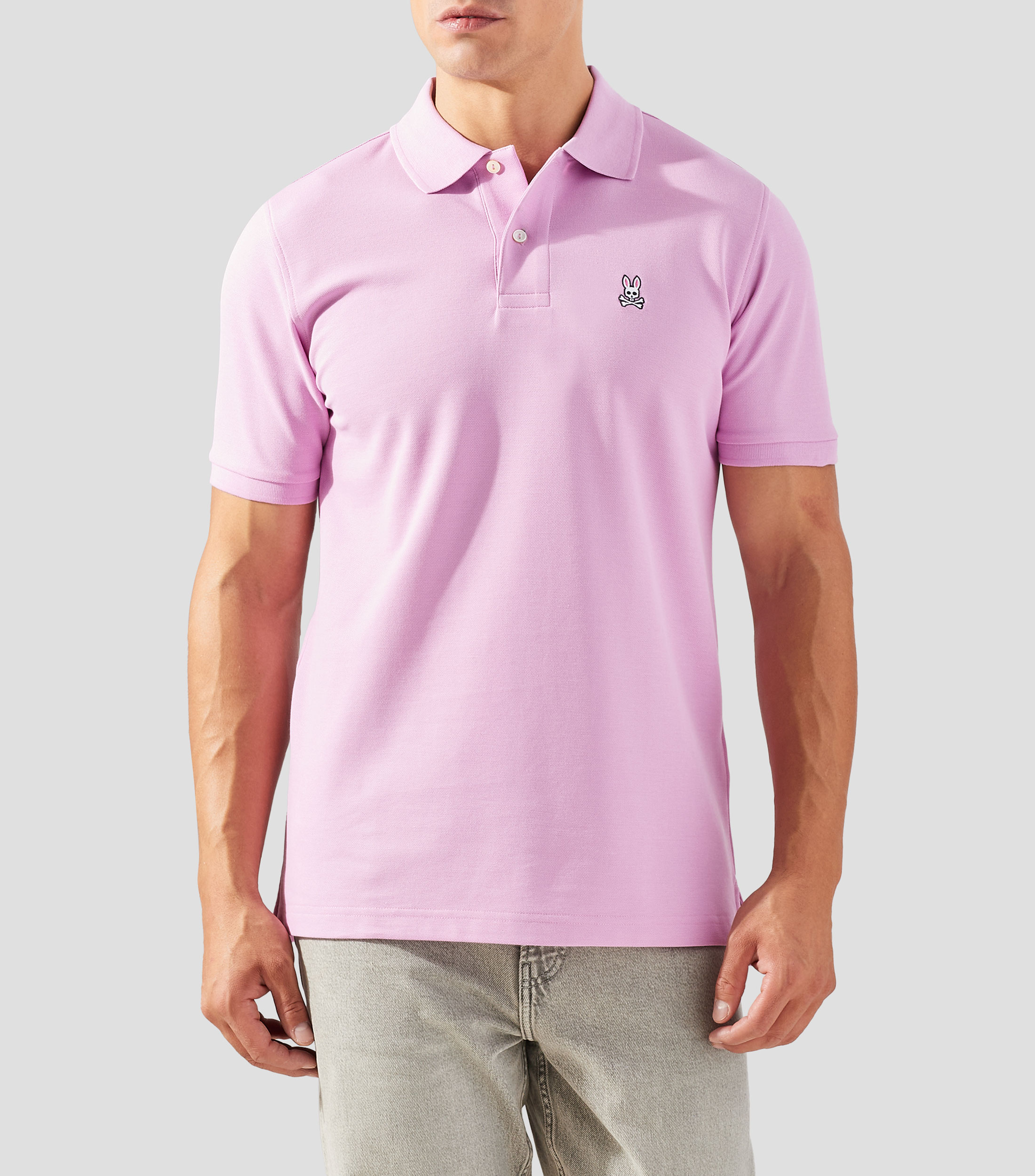 Playera tipo Polo manga corta lisa Hombre