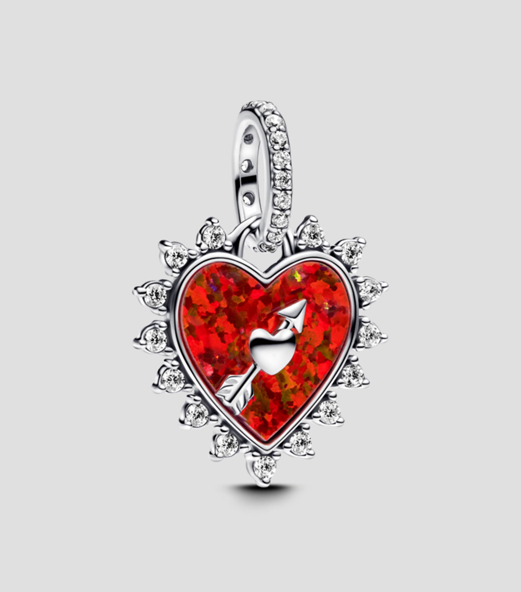 Charm en Plata .925 con Ópalo y Circonitas Unisex