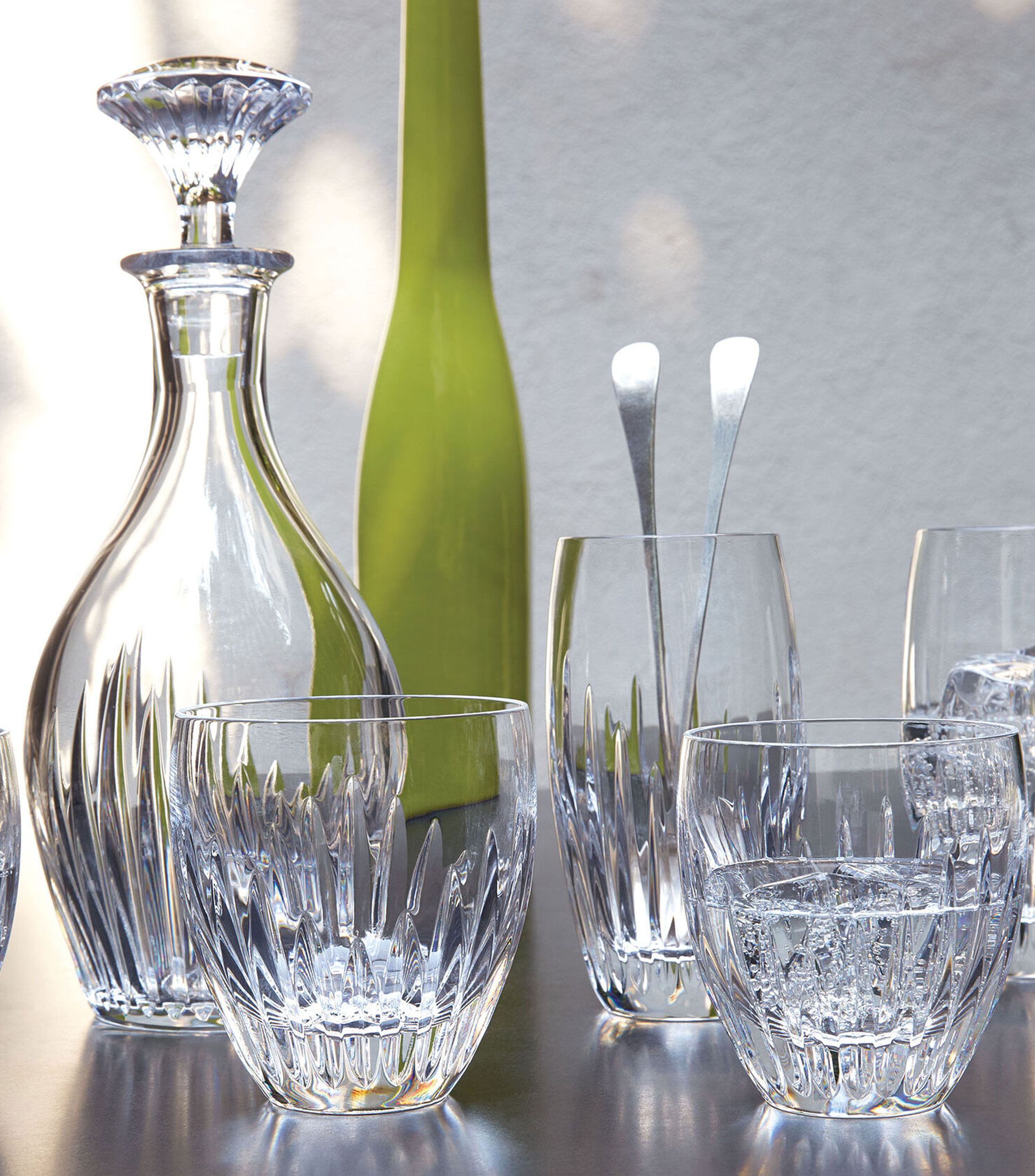 Set de 2 vasos Massena en cristal