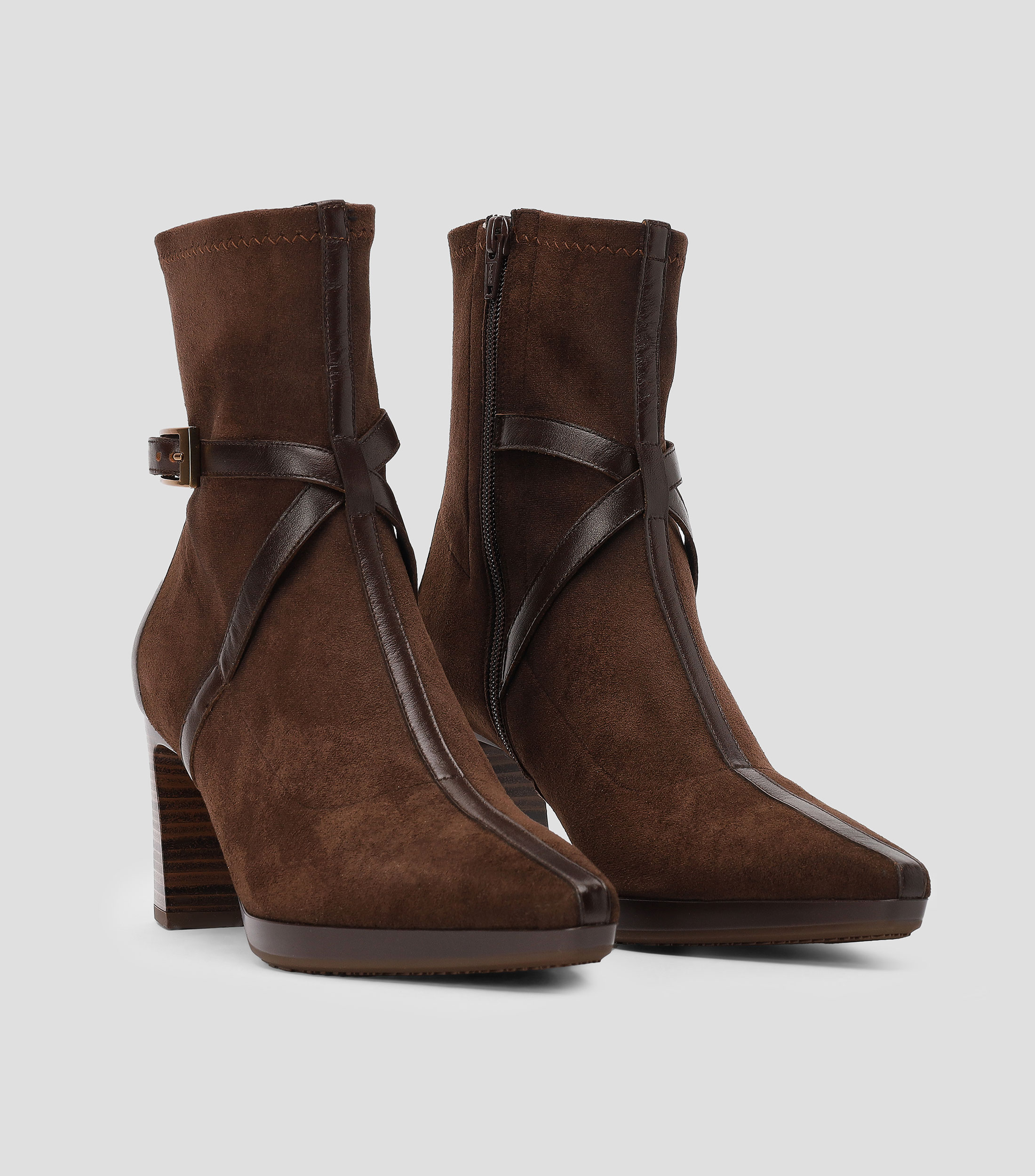 Botines casuales Bangkok con tacón medio y ancho Mujer