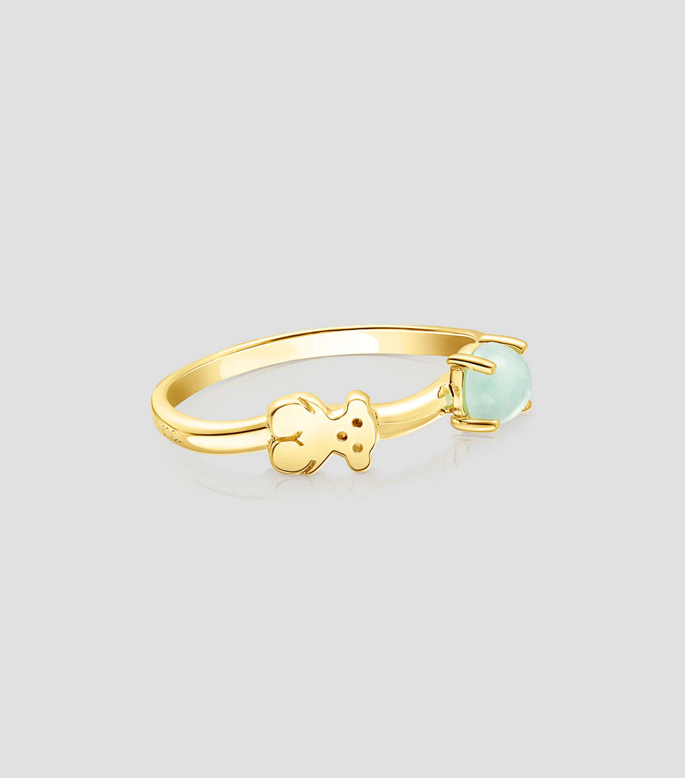 Anillo con amazonita en plata .925 Mujer Talla: 7