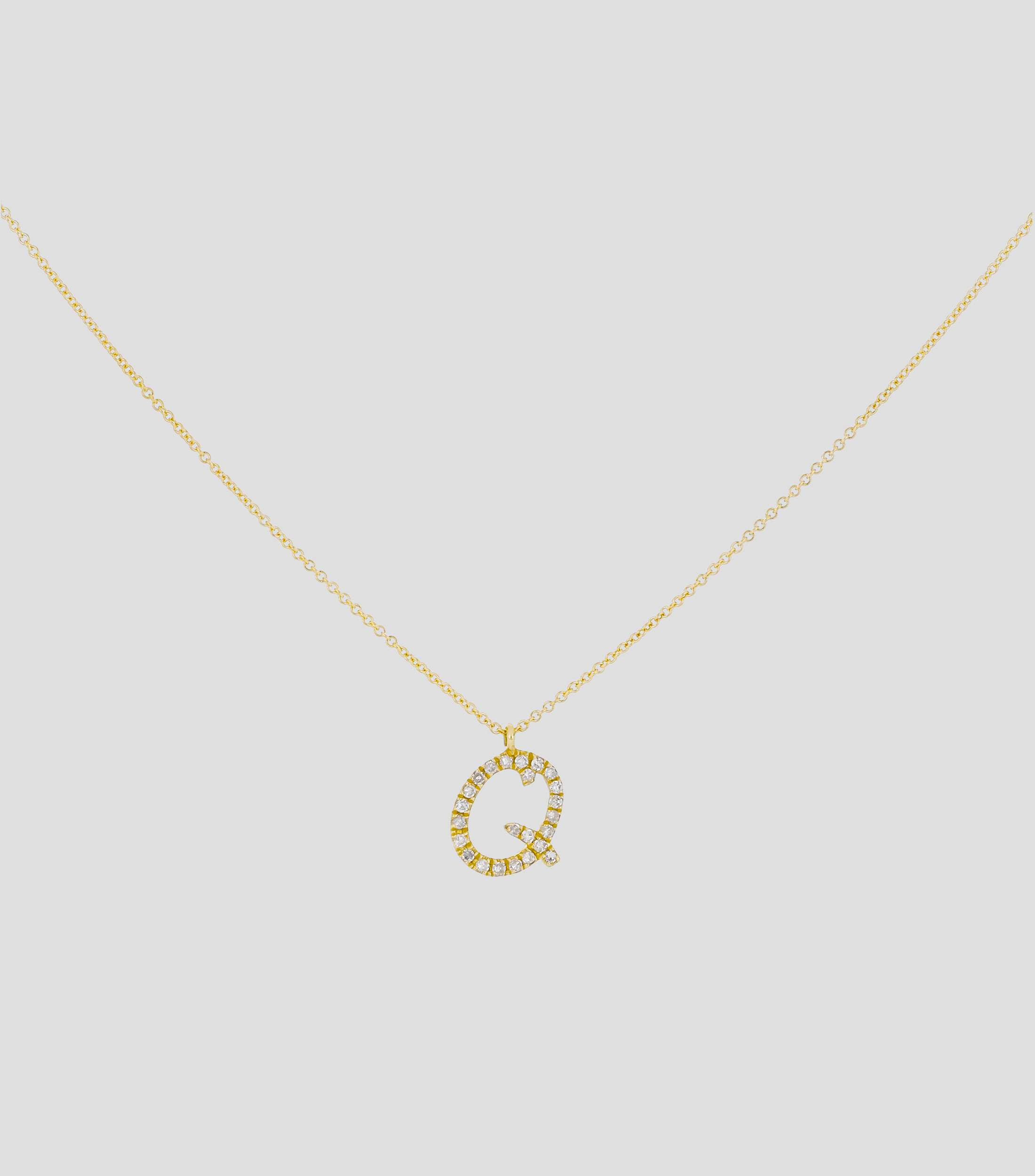 Dije y cadena en oro amarillo 14 Kts Mujer