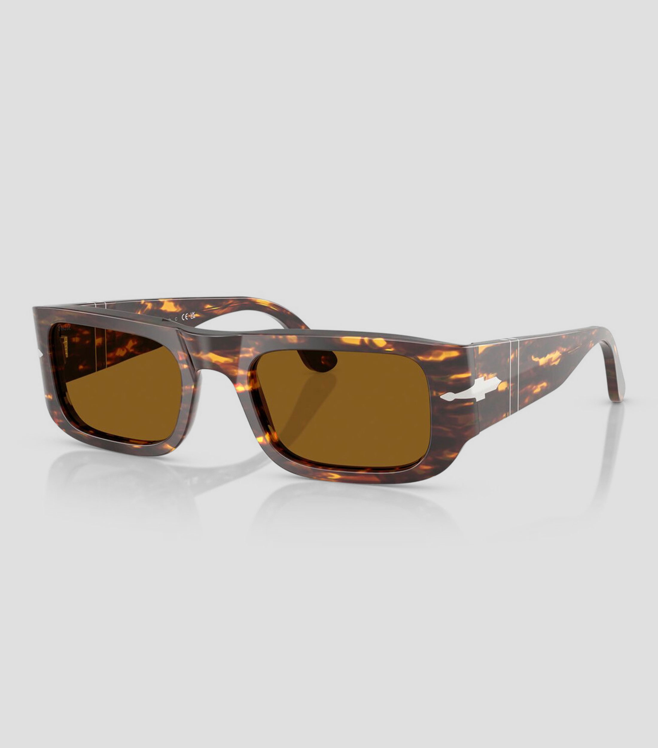Lentes de sol rectangulares carey Unisex