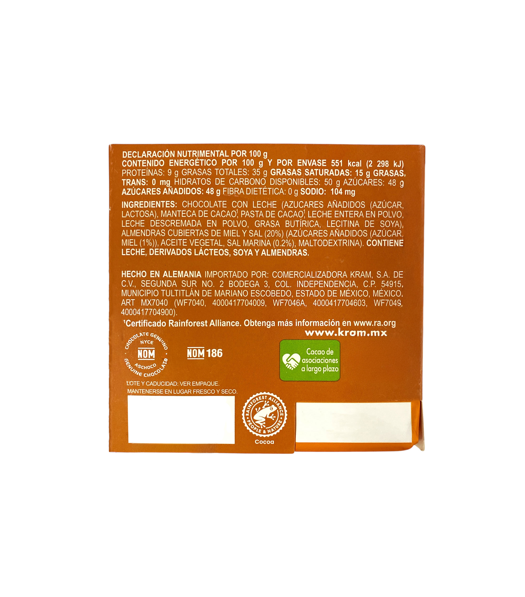 Almendras con miel y sal, 100 g