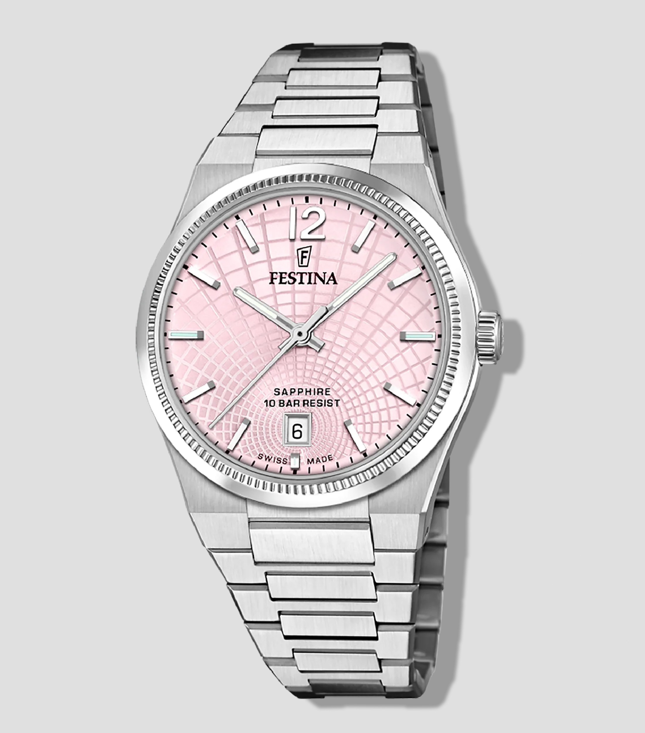 Reloj para Mujer casual plateado, rosa