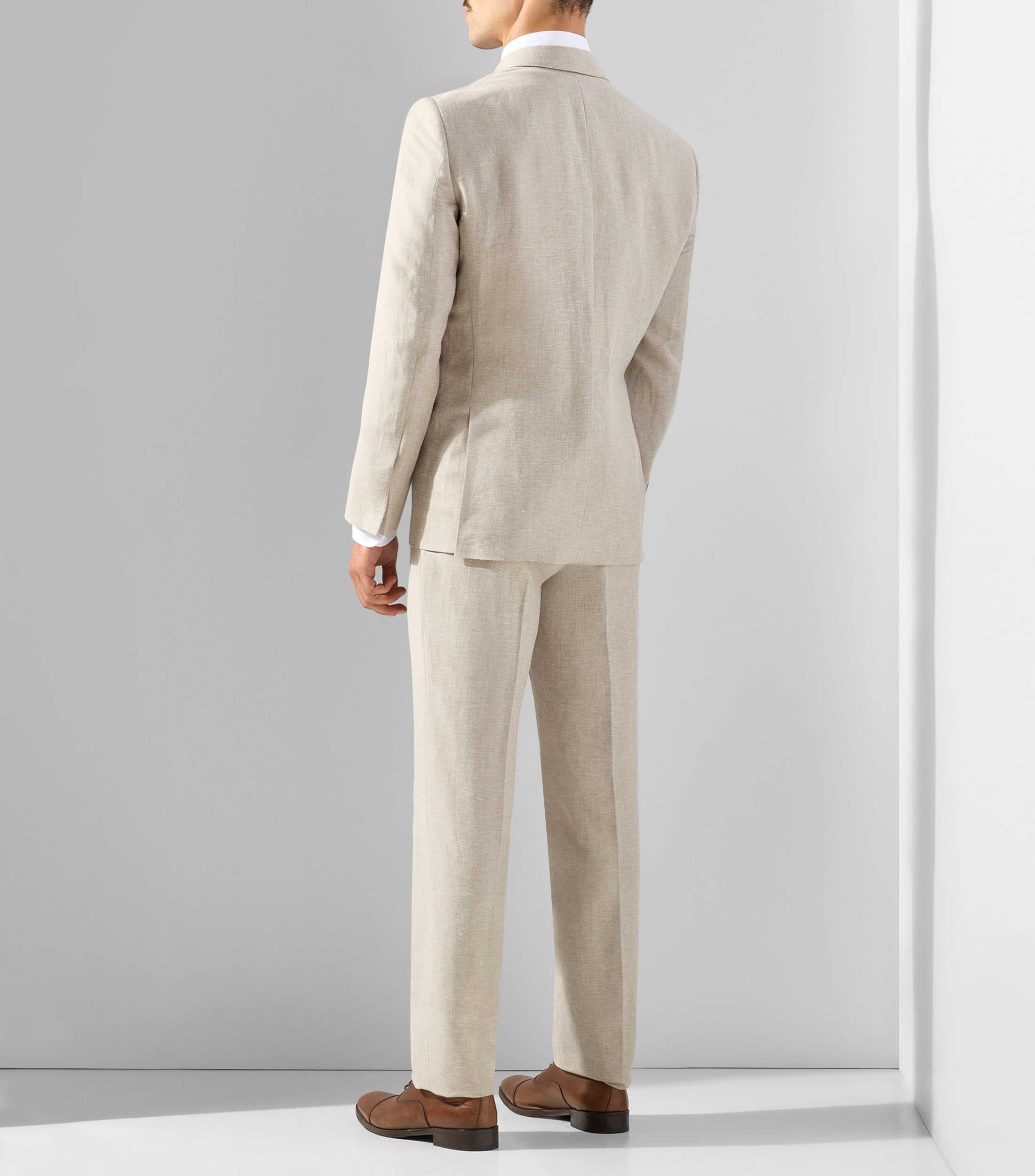 Traje de corte slim liso Hombre
