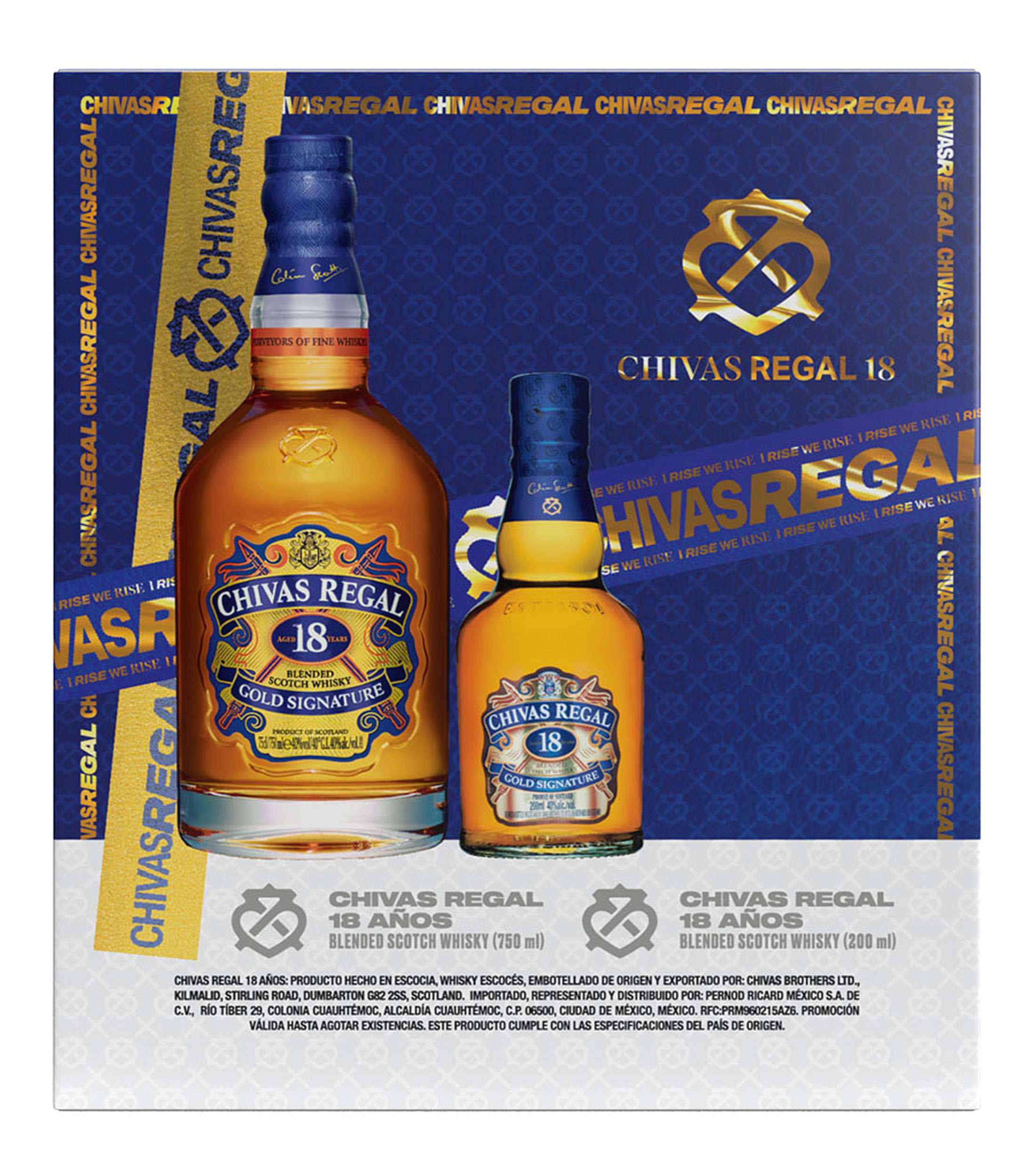 Whisky 18 años Gold Signature, 750 ml Whisky 18 años Gold Signature, 200 ml