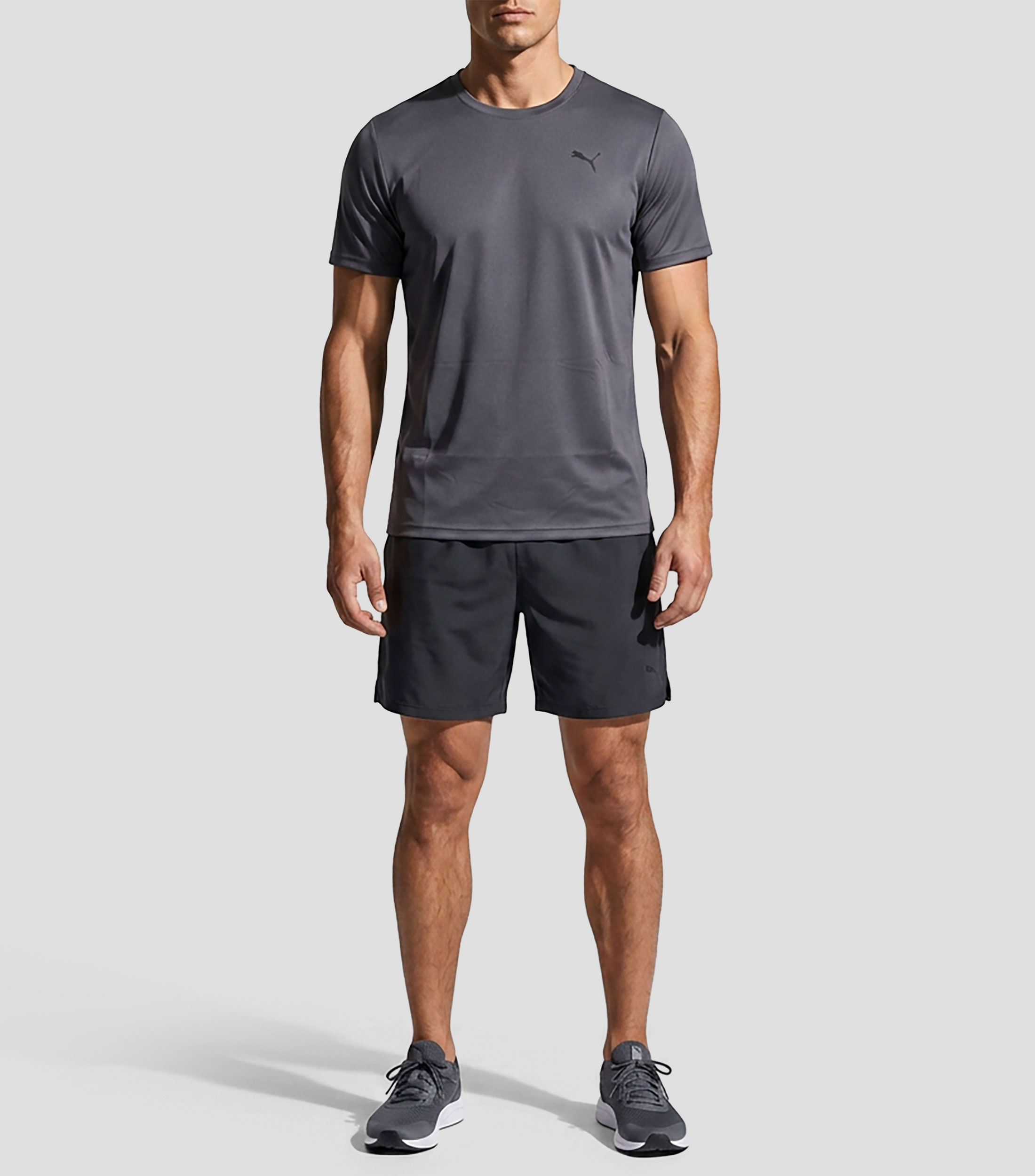 Playera para entrenamiento Tad Essential cuello redondo manga corta lisa Hombre