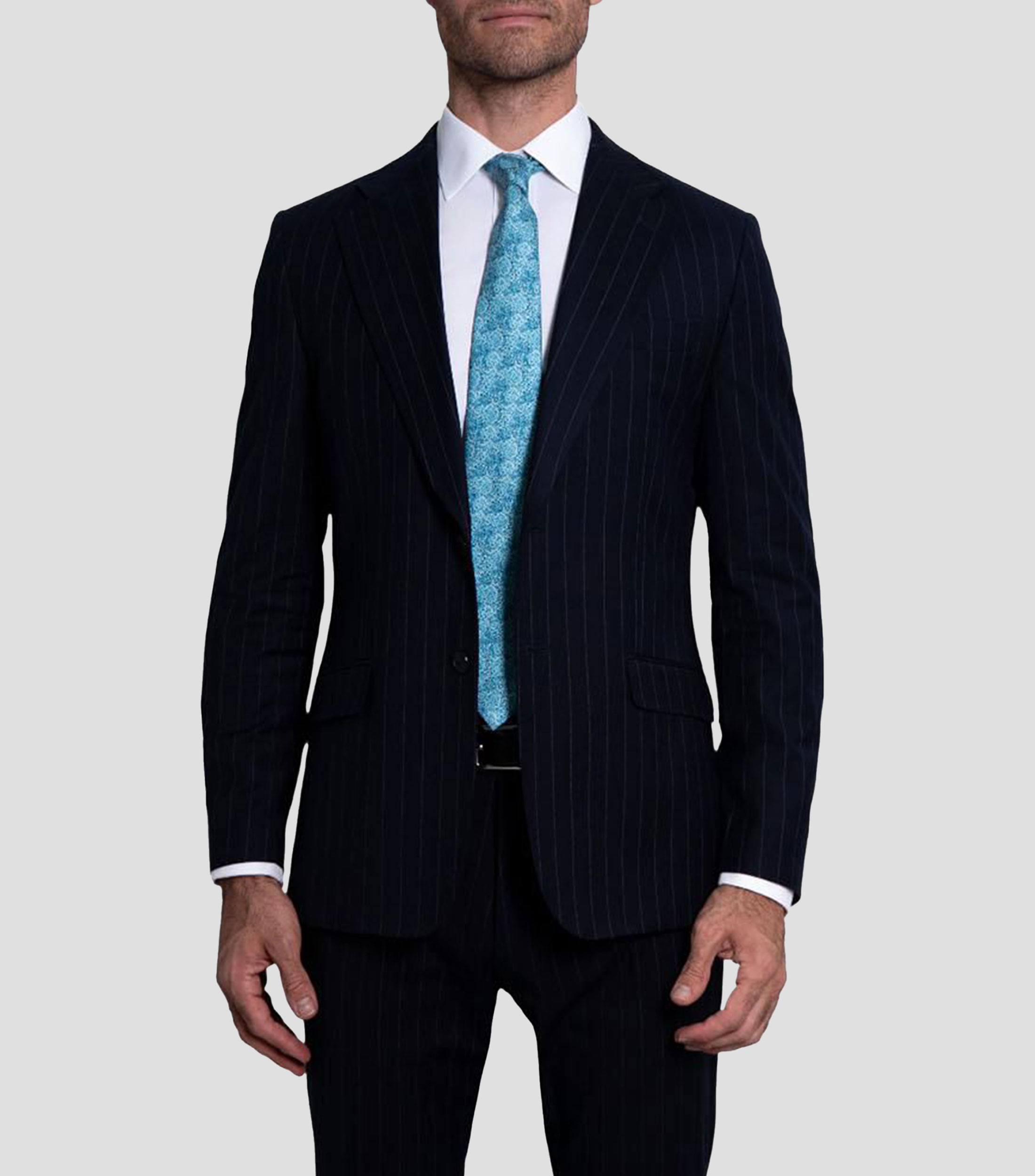 Corbata ancha de seda estampada