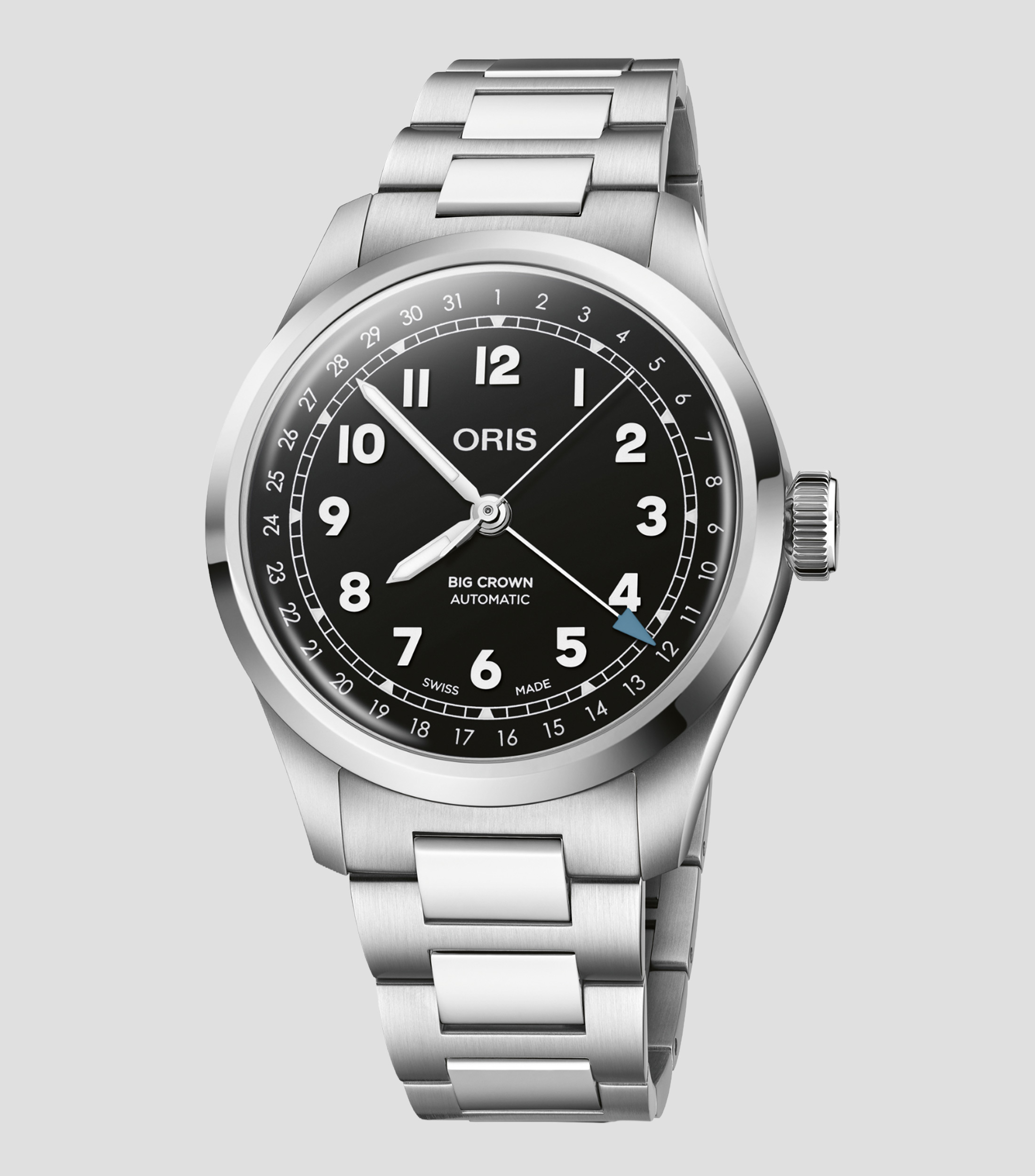 Reloj para Hombre Pointer Date Casual Plateado