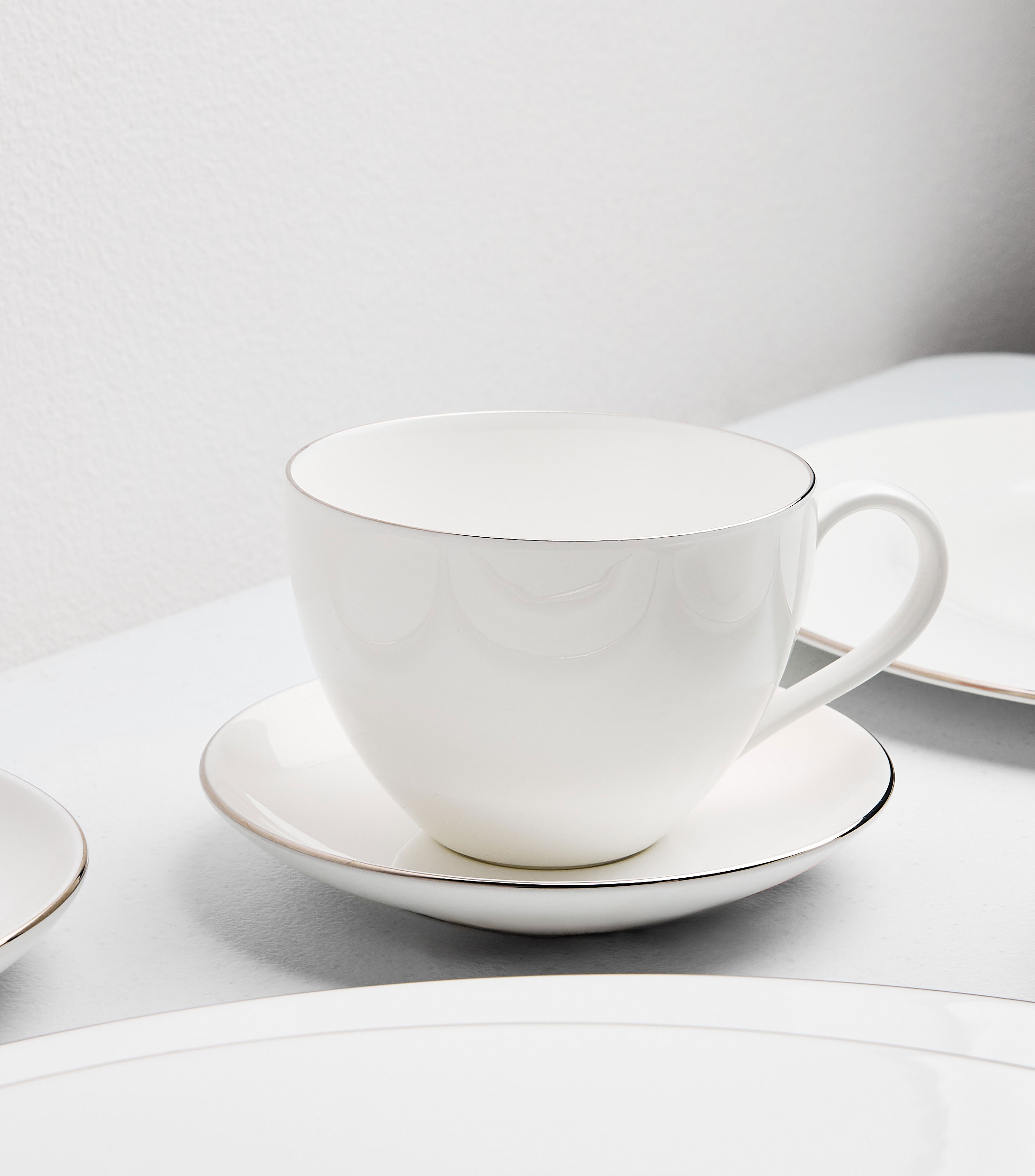 Taza para Cafe Anmut Platinum 1 con linea plateada