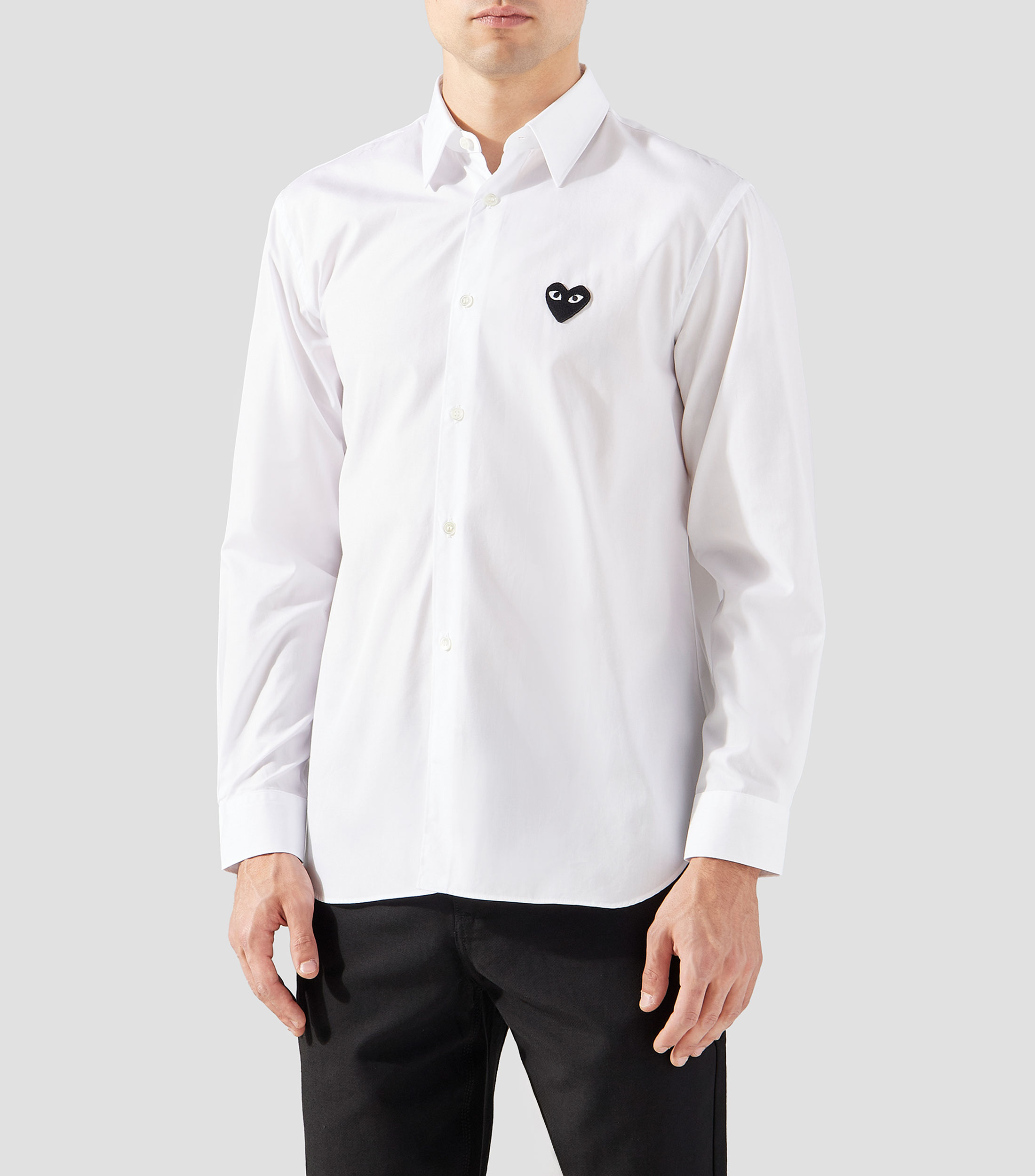 Camisa con logo manga larga Hombre