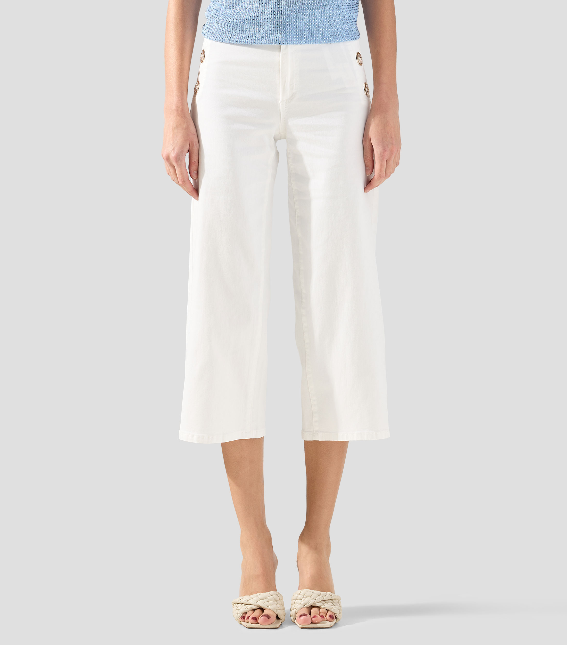 Jeans capri straight Mujer