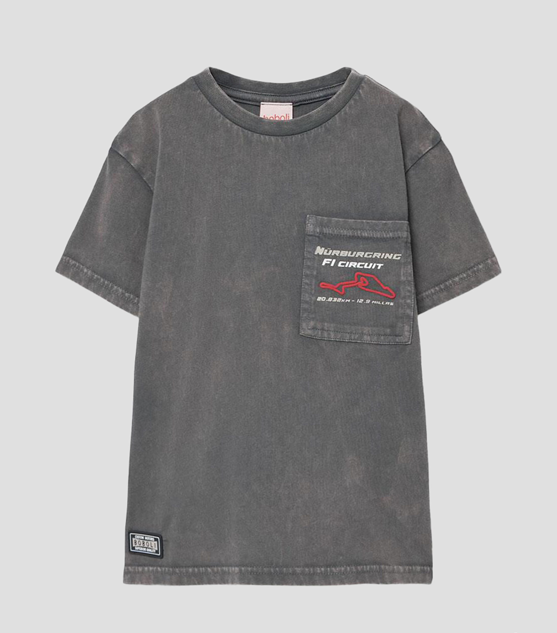 Playera cuello redondo manga corta estampada Niño