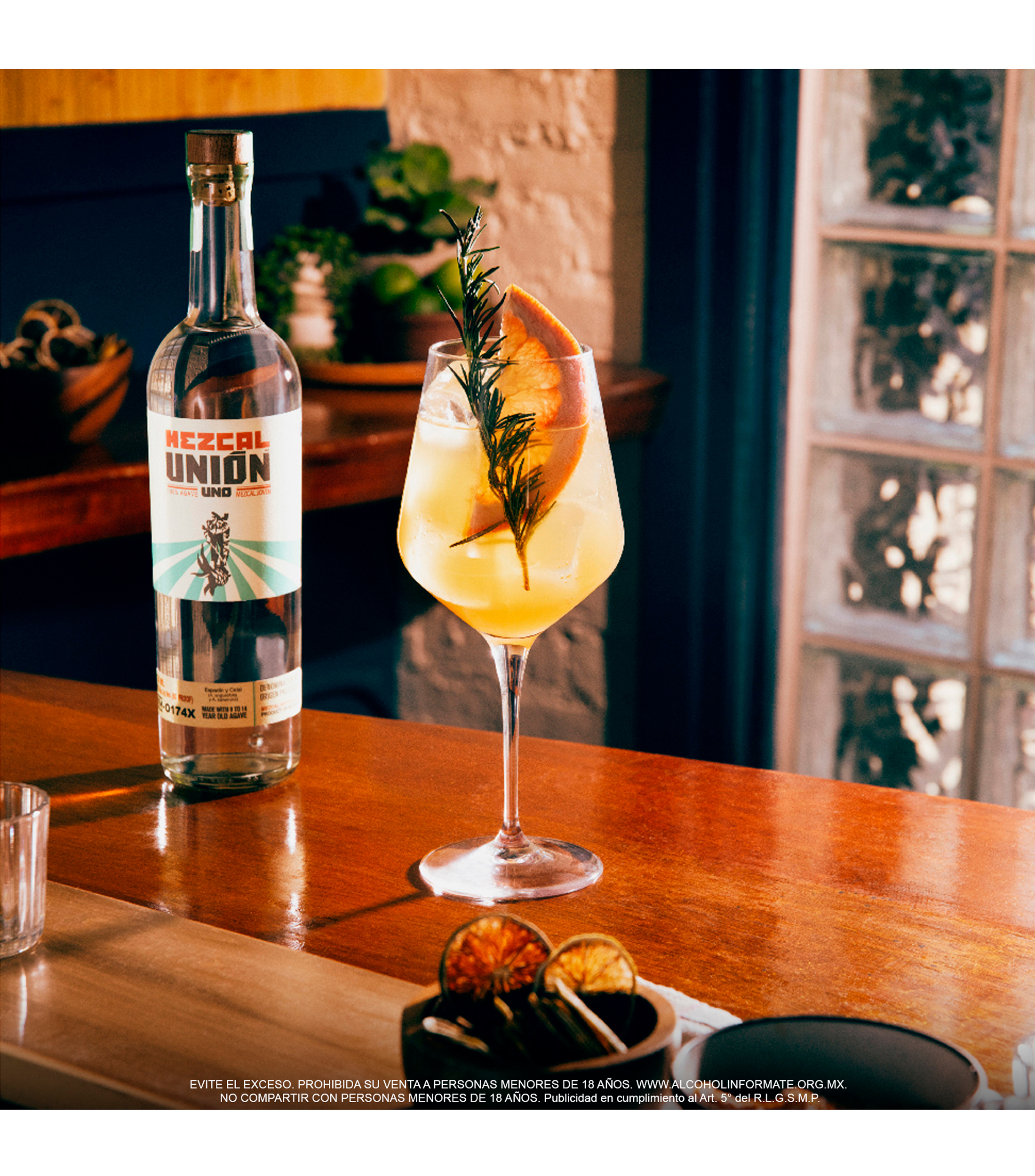Mezcal Unión Uno Joven Espadín y Cirial, 700 ml