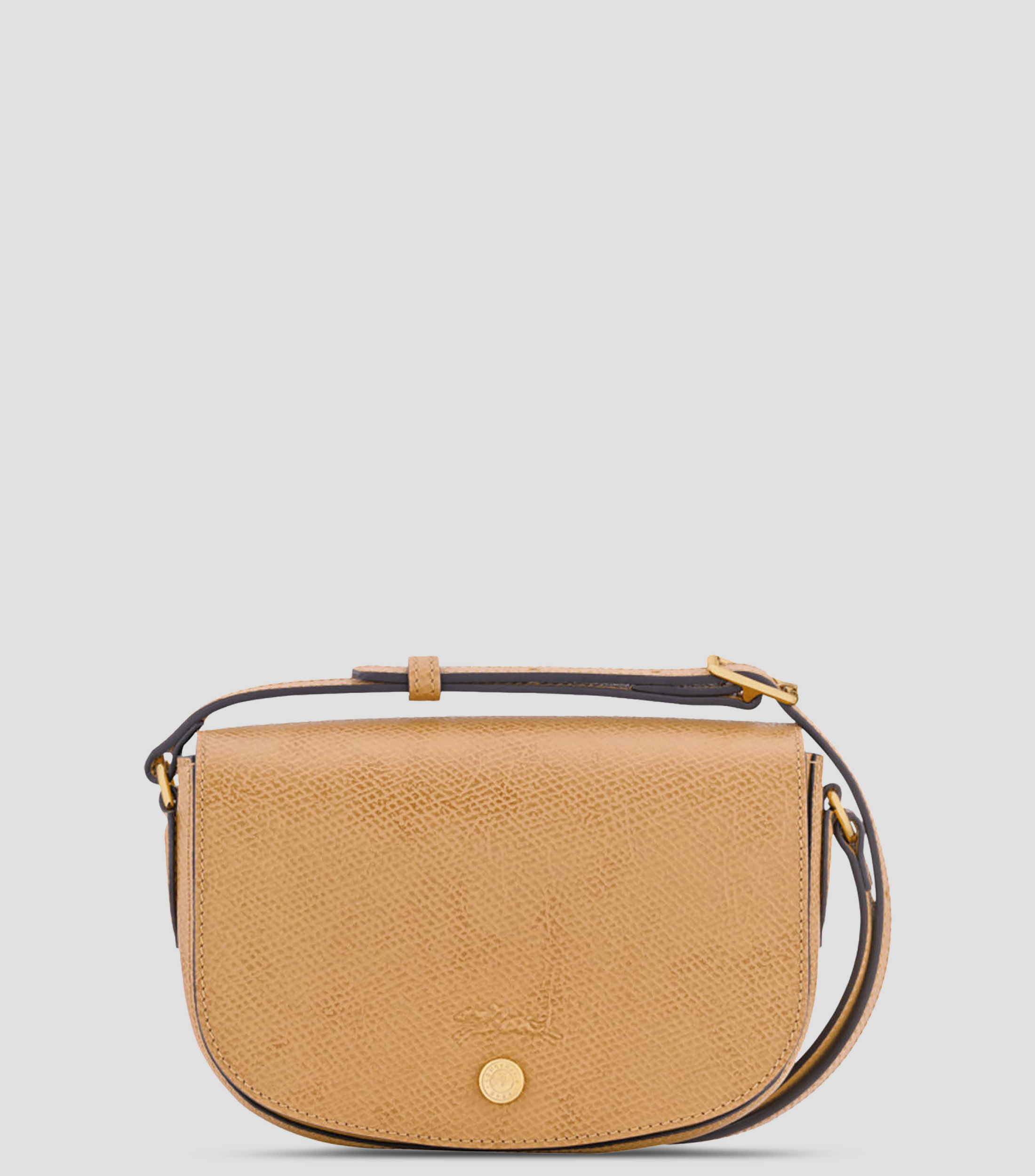 Bolsa crossbody lisa con detalle texturizado Mujer