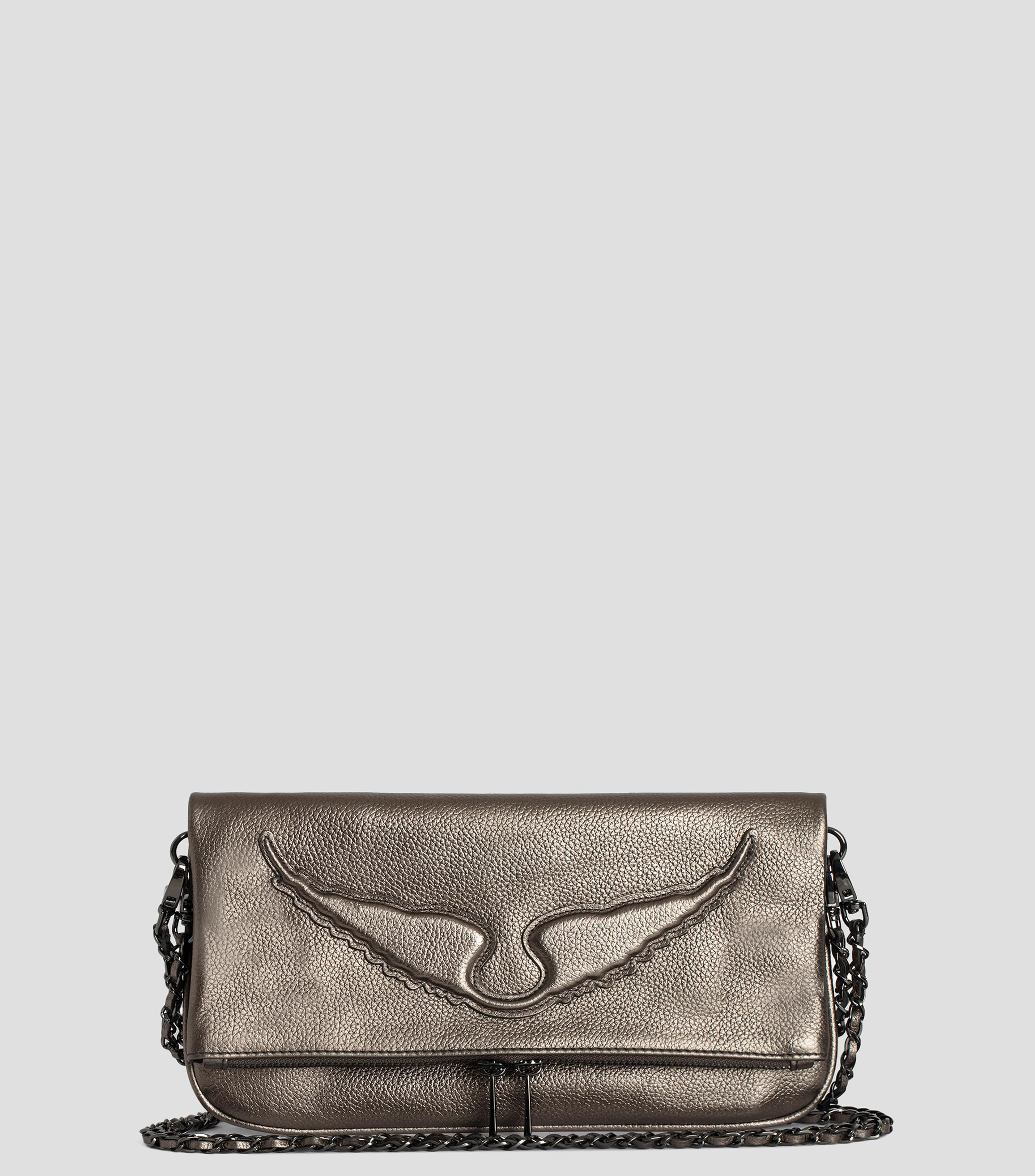 Bolso Clutch en Piel Rock Wings Mujer