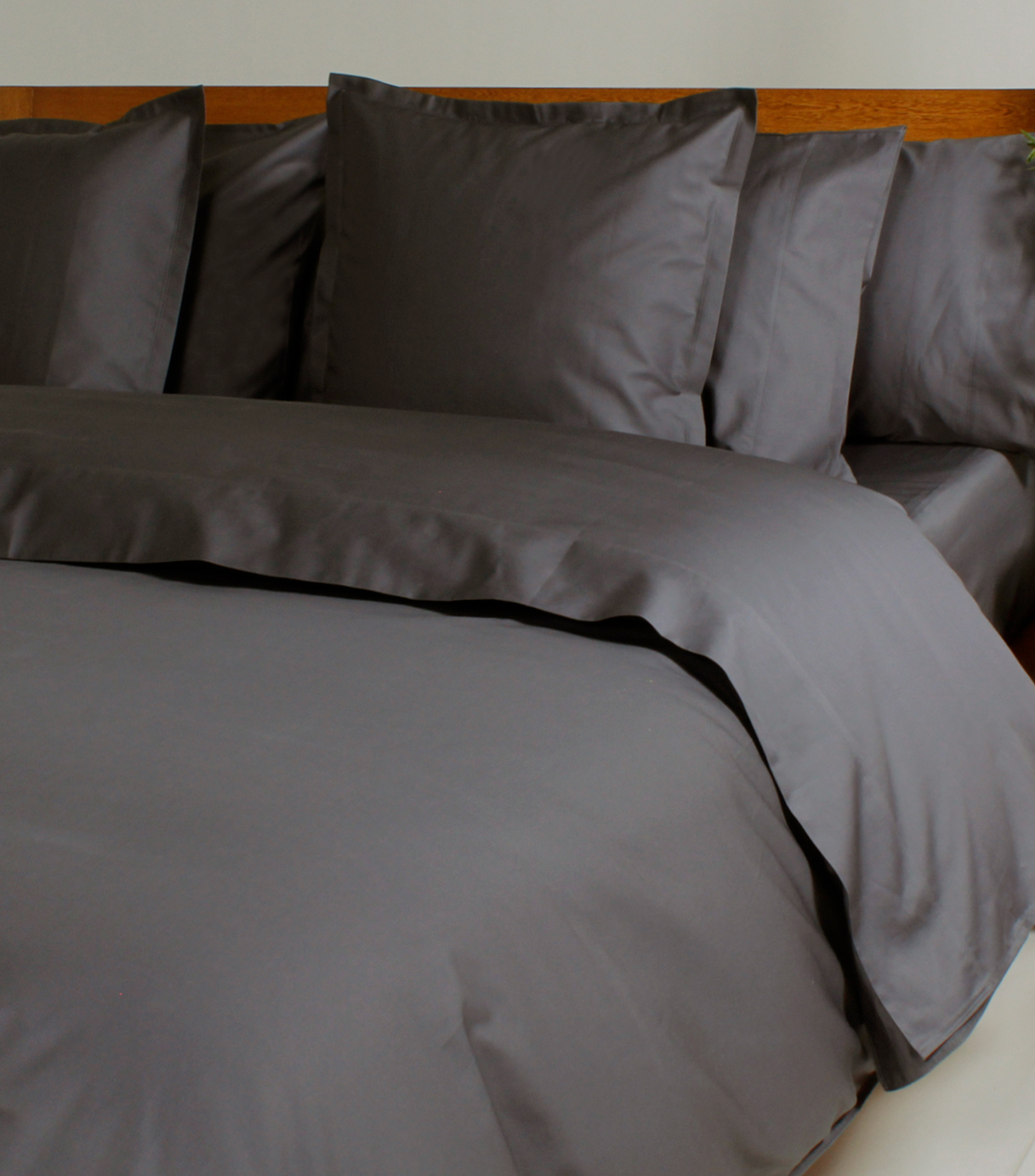Juego de Sábanas Gris Oxford King Size