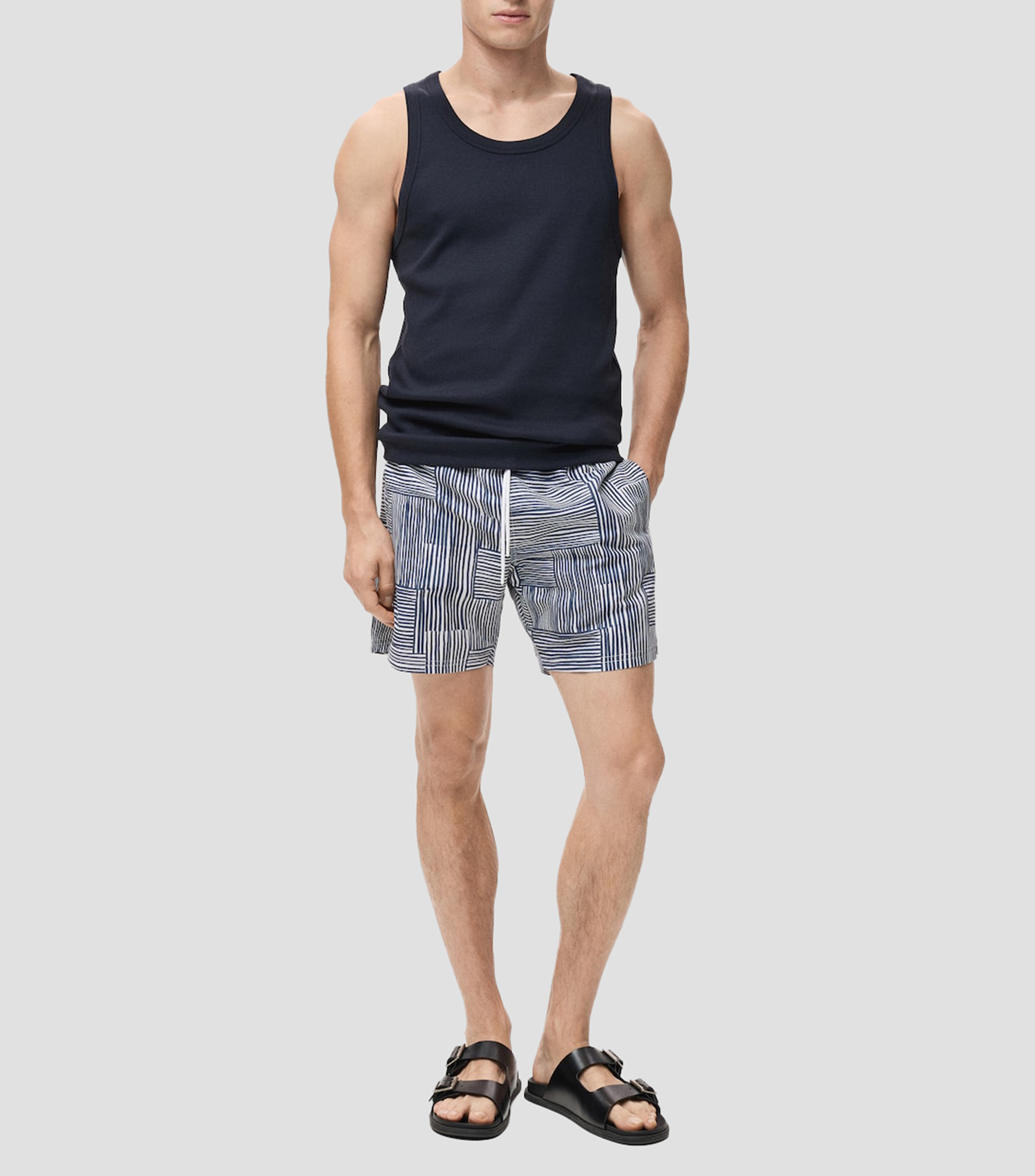 Short con rayas Hombre