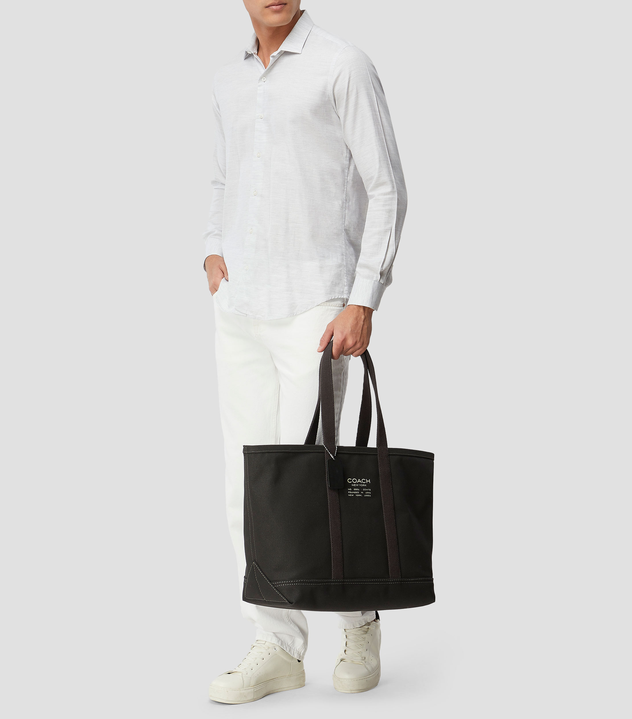Bolso tote liso Hombre