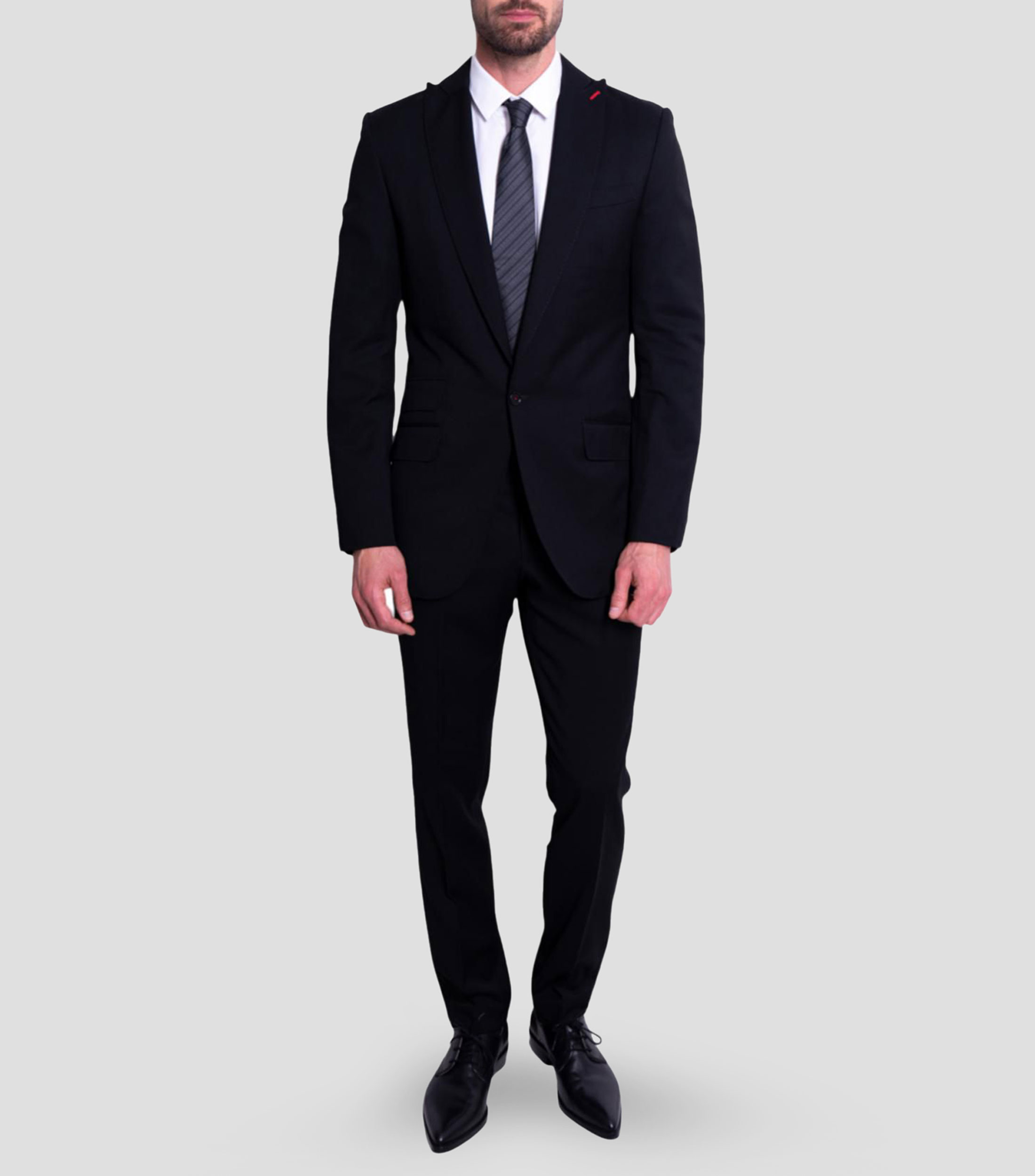 Corbata ancha en seda a rayas