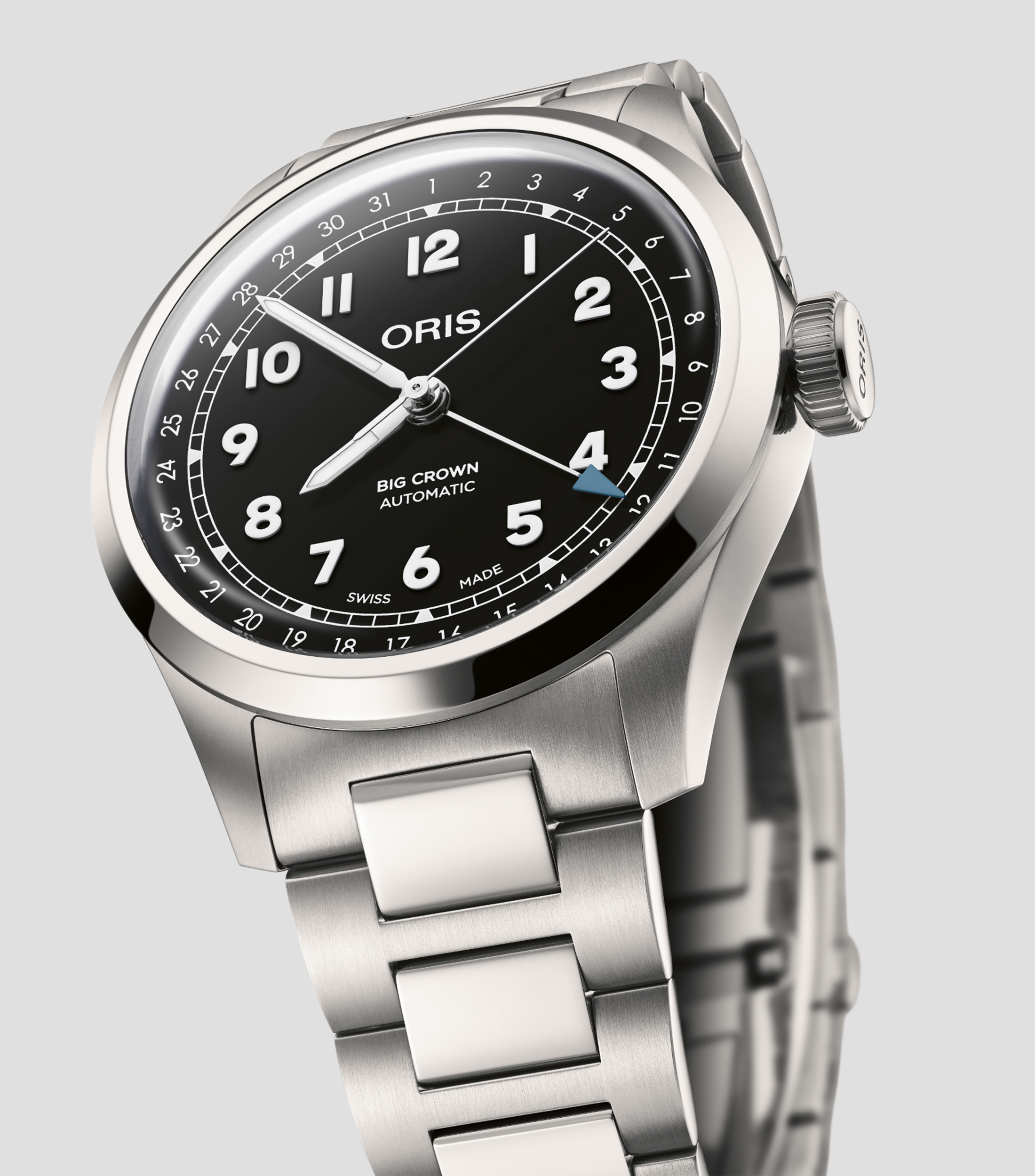 Reloj para Hombre Pointer Date Casual Plateado