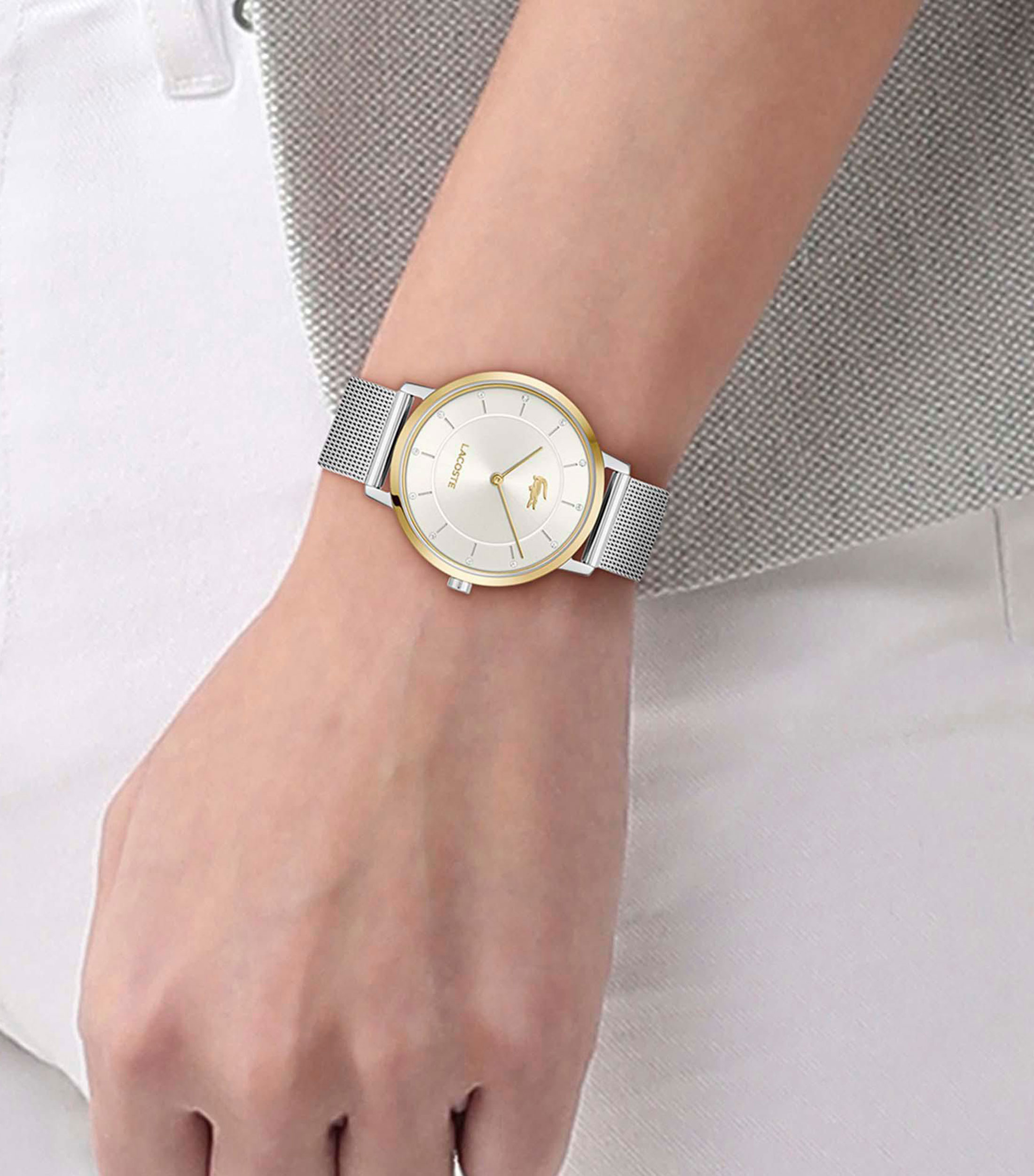 Reloj para Mujer Crocorigin Casual Plateado, Dorado