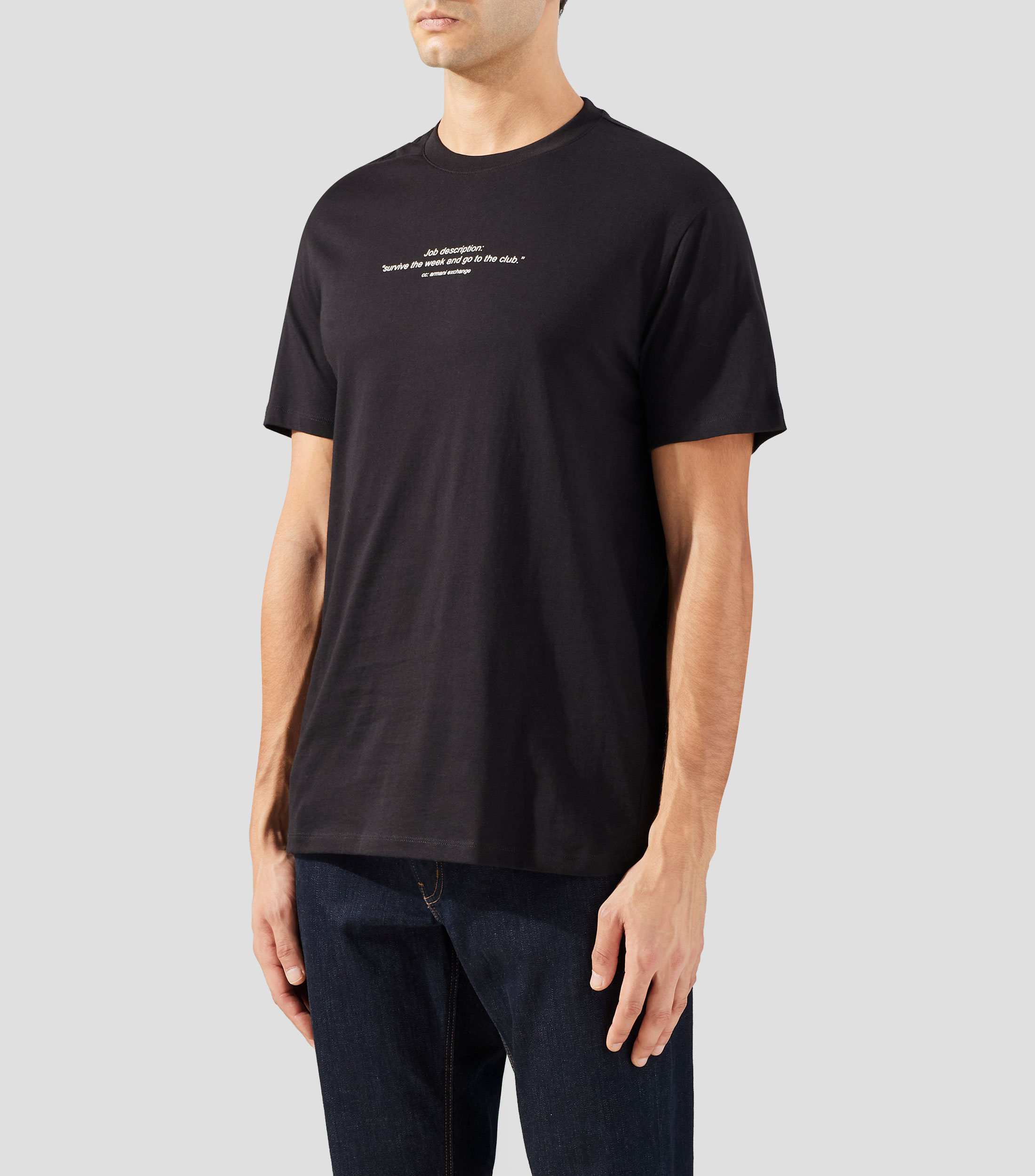 Playera cuello redondo manga corta lisa Hombre