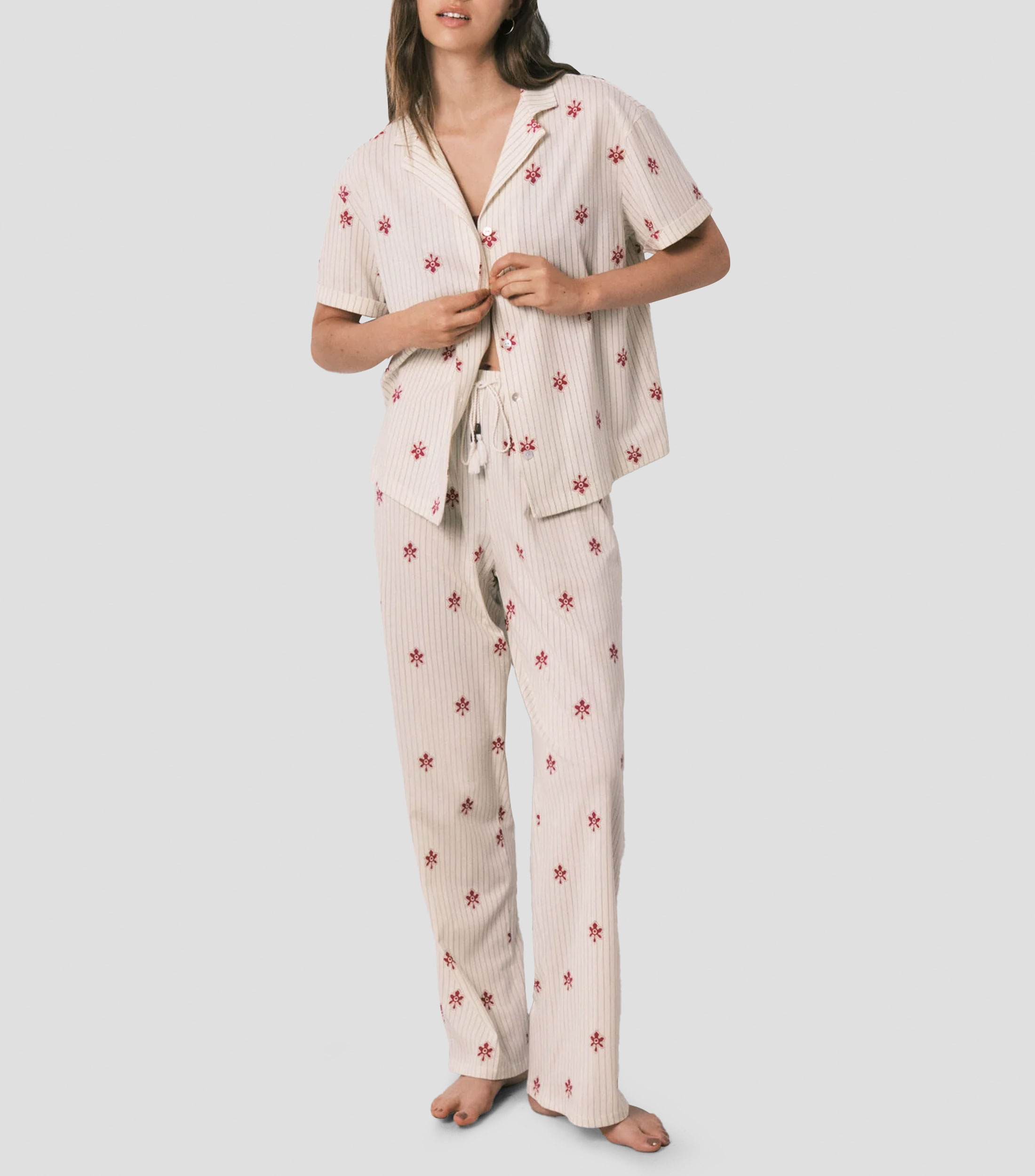Pijama 2 Piezas rayas Mujer