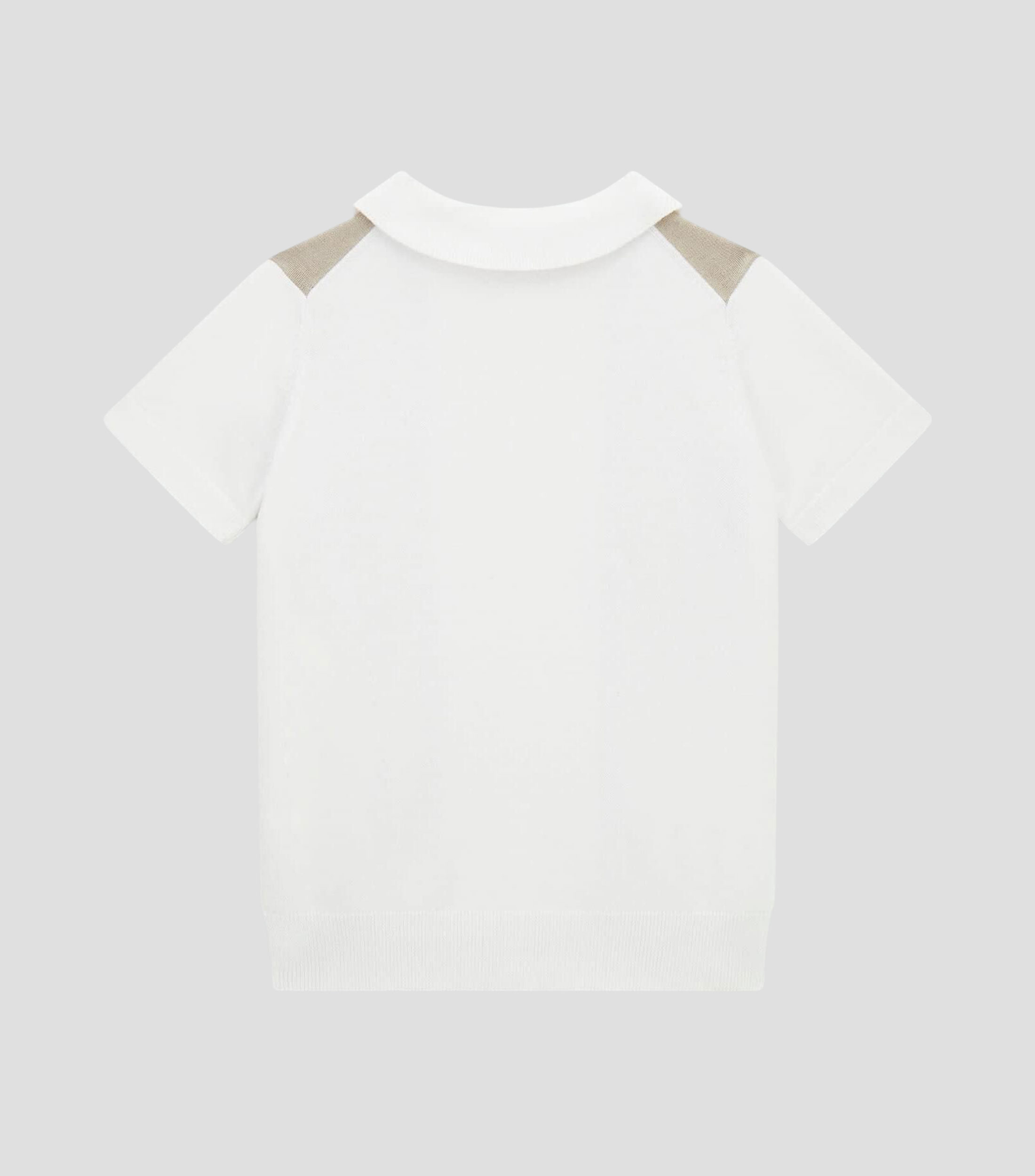 Playera tipo Polo manga corta con franjas Niño