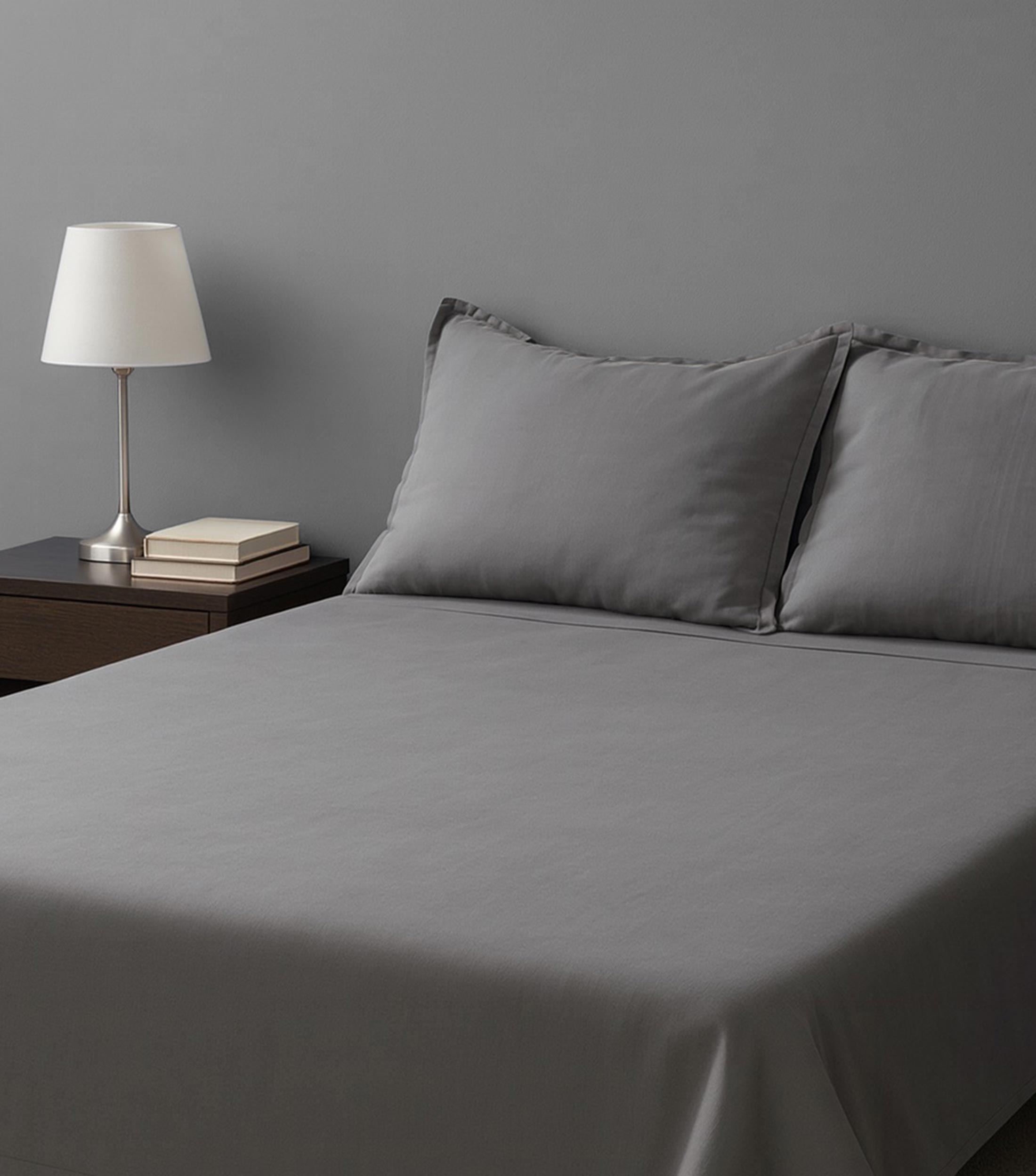 Juego de funda para duvet matrimonial/queen size Bambú gris