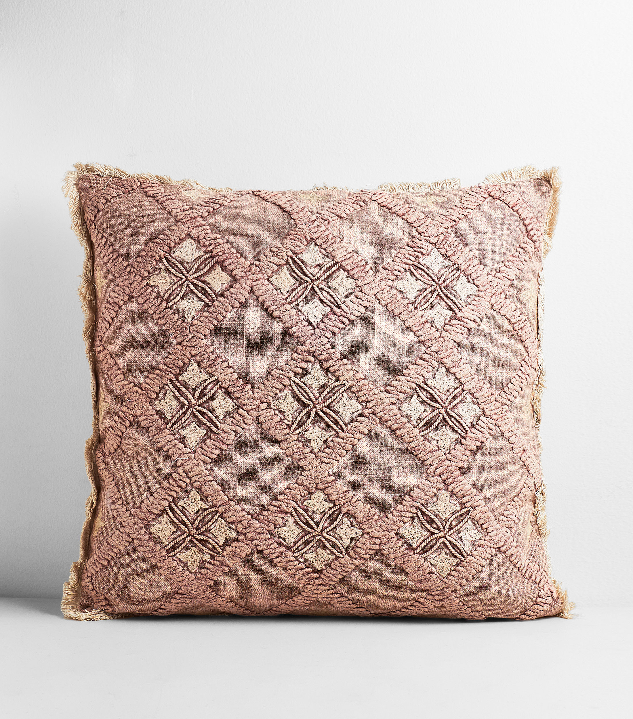 Cojín decorativo Bohemia rosa