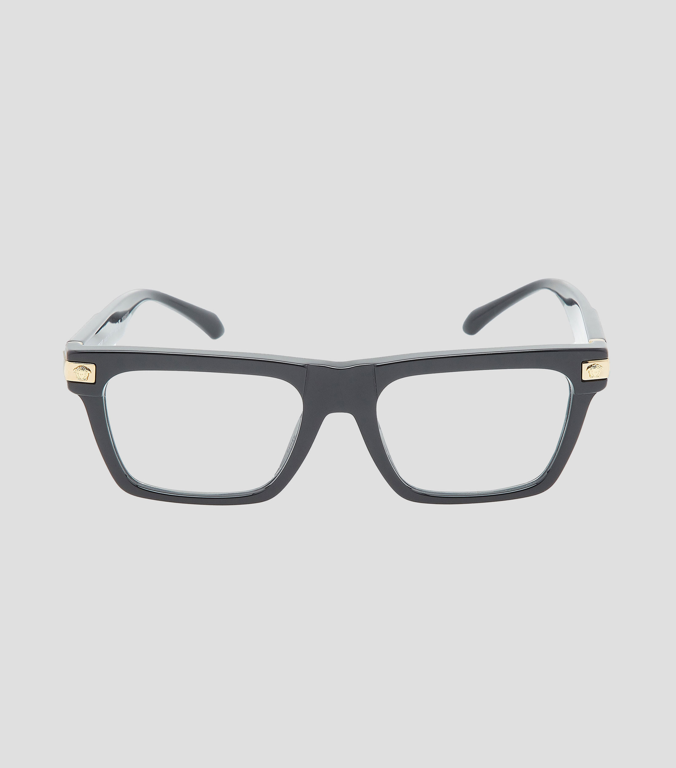 Lentes oftálmicos rectangulares negros Hombre