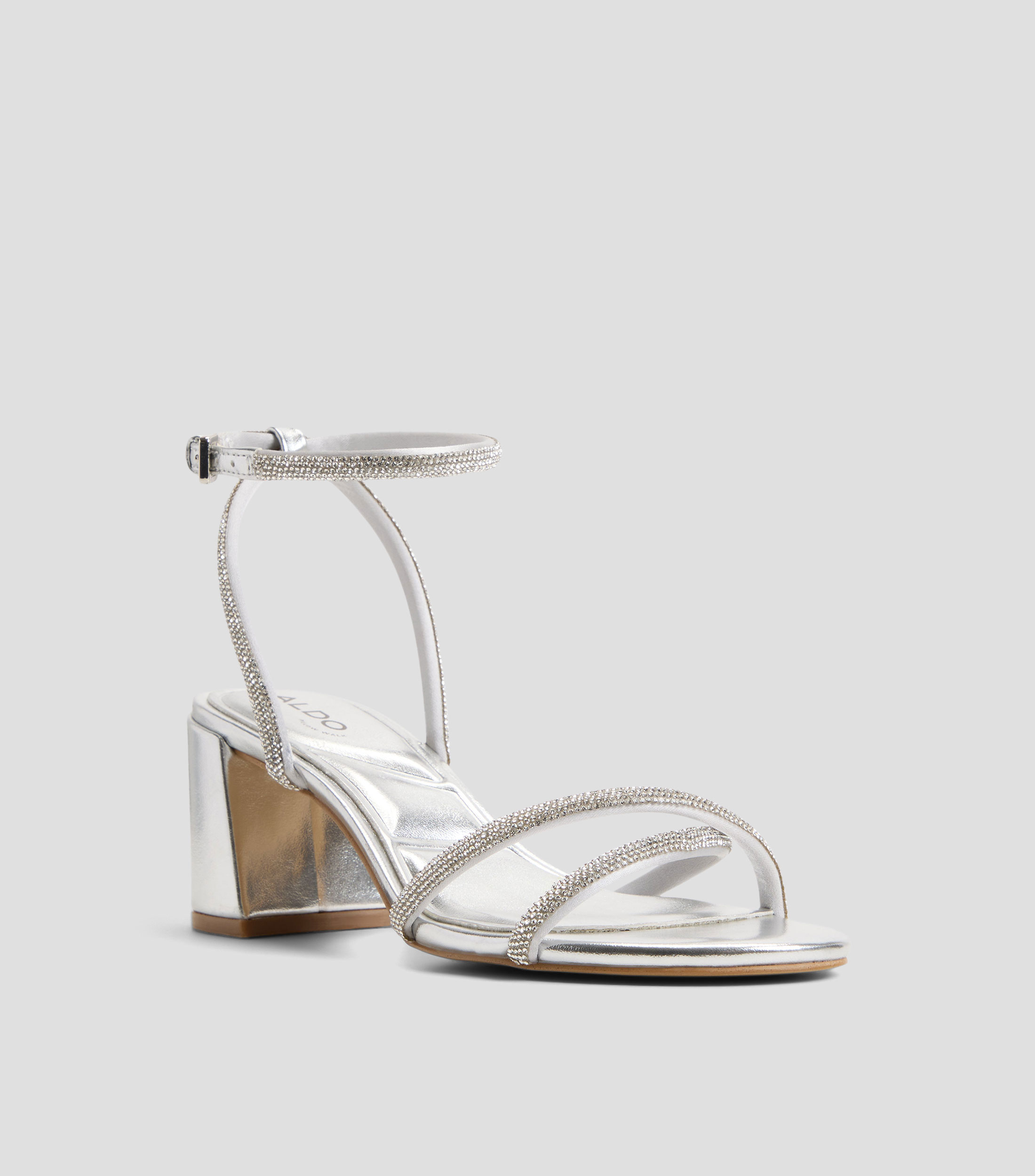 Sandalias con tacón medio cuadrado Boucliette Mujer