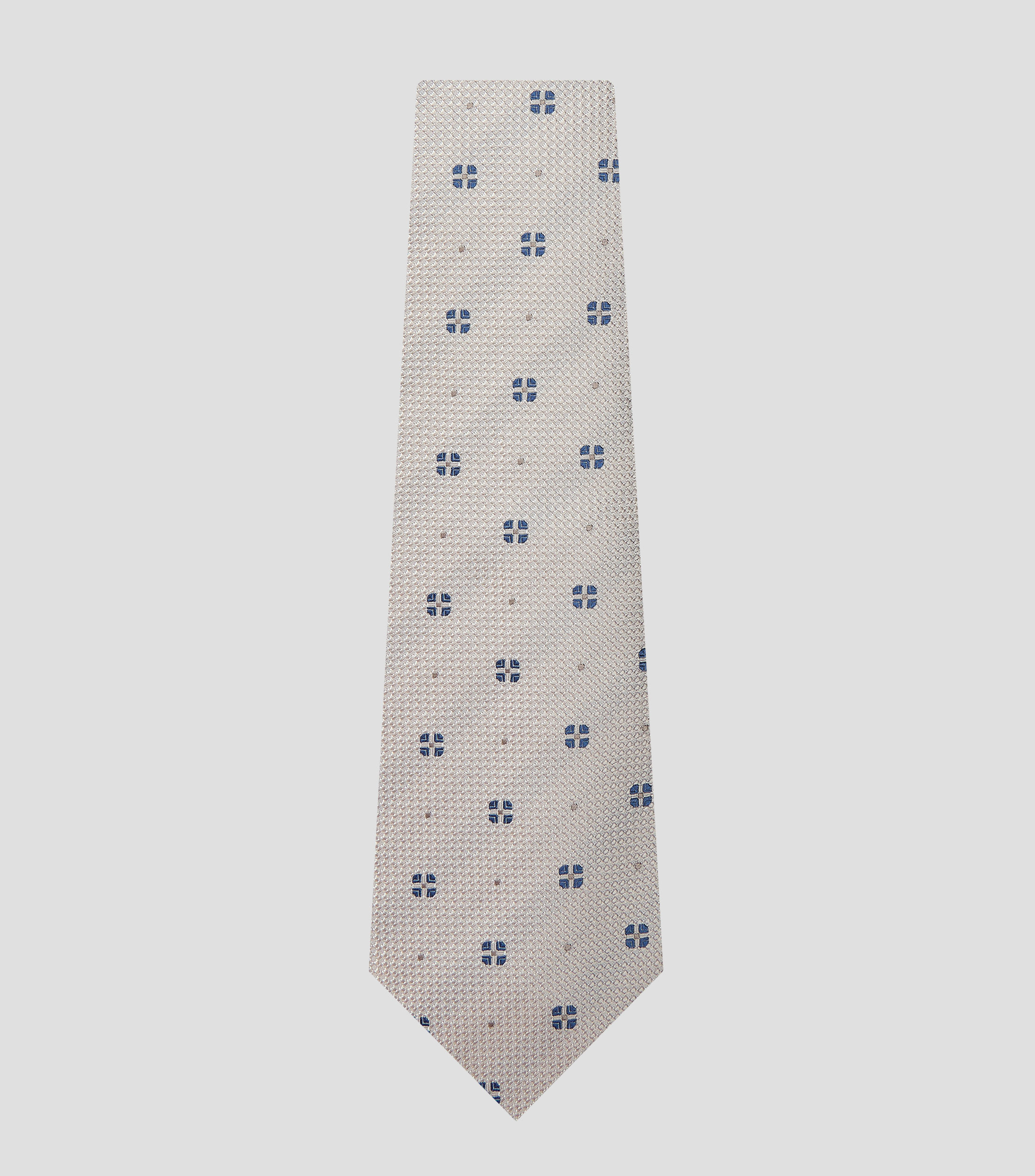 Corbata de seda con dibujo tejido en jacquard Hombre