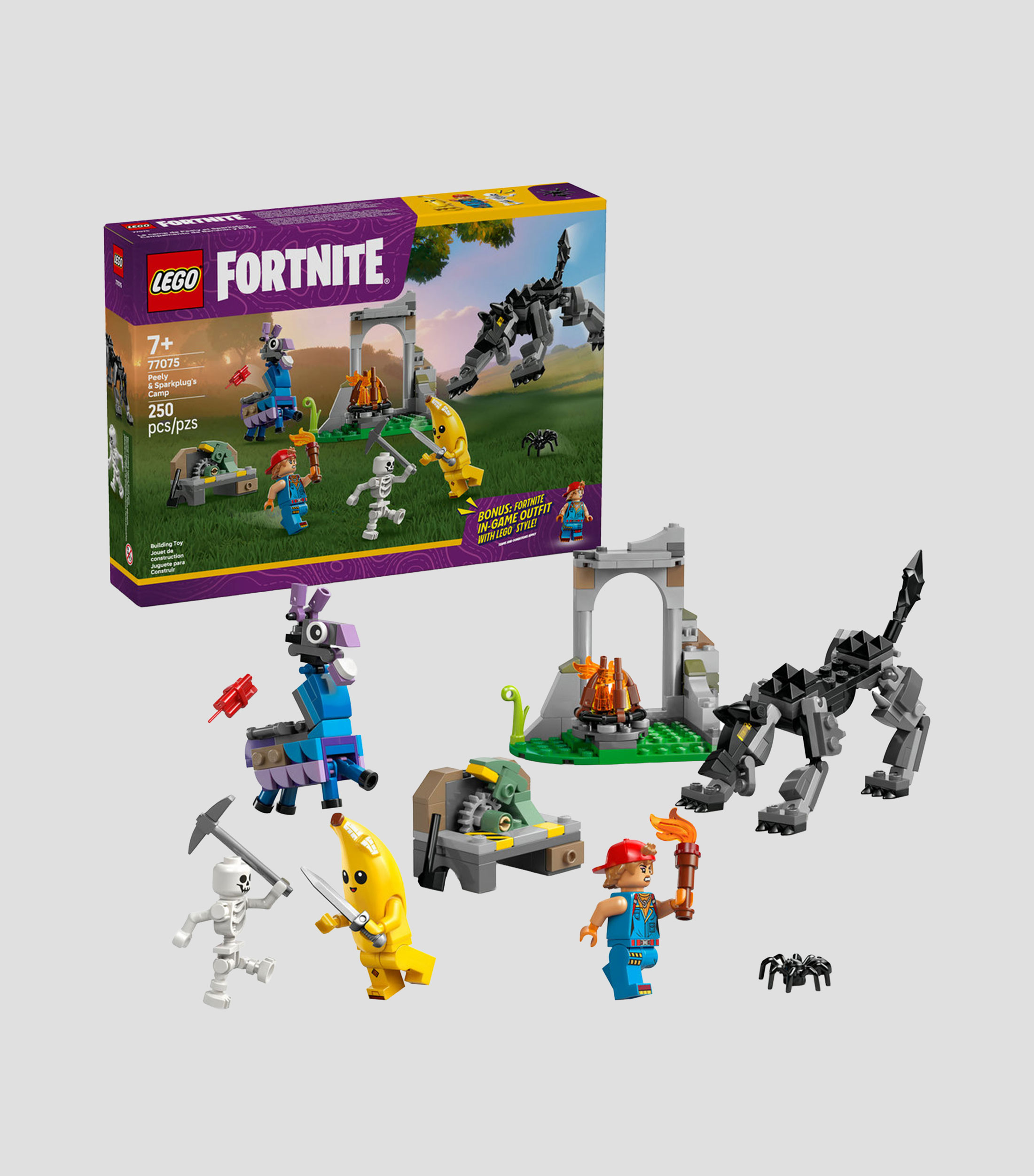 Lego Fortnite Campamento de Bananín y Bujía Set 77075
