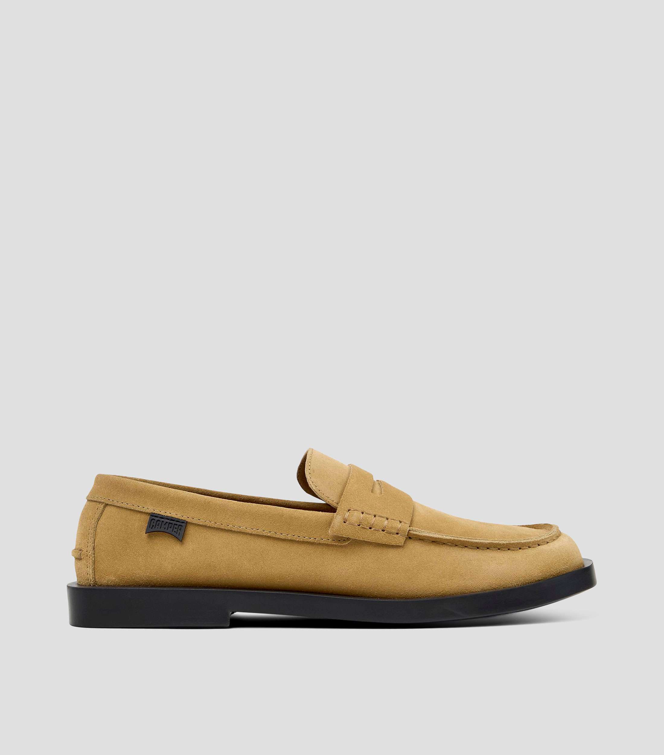 Mocasines en piel con antifaz Hombre