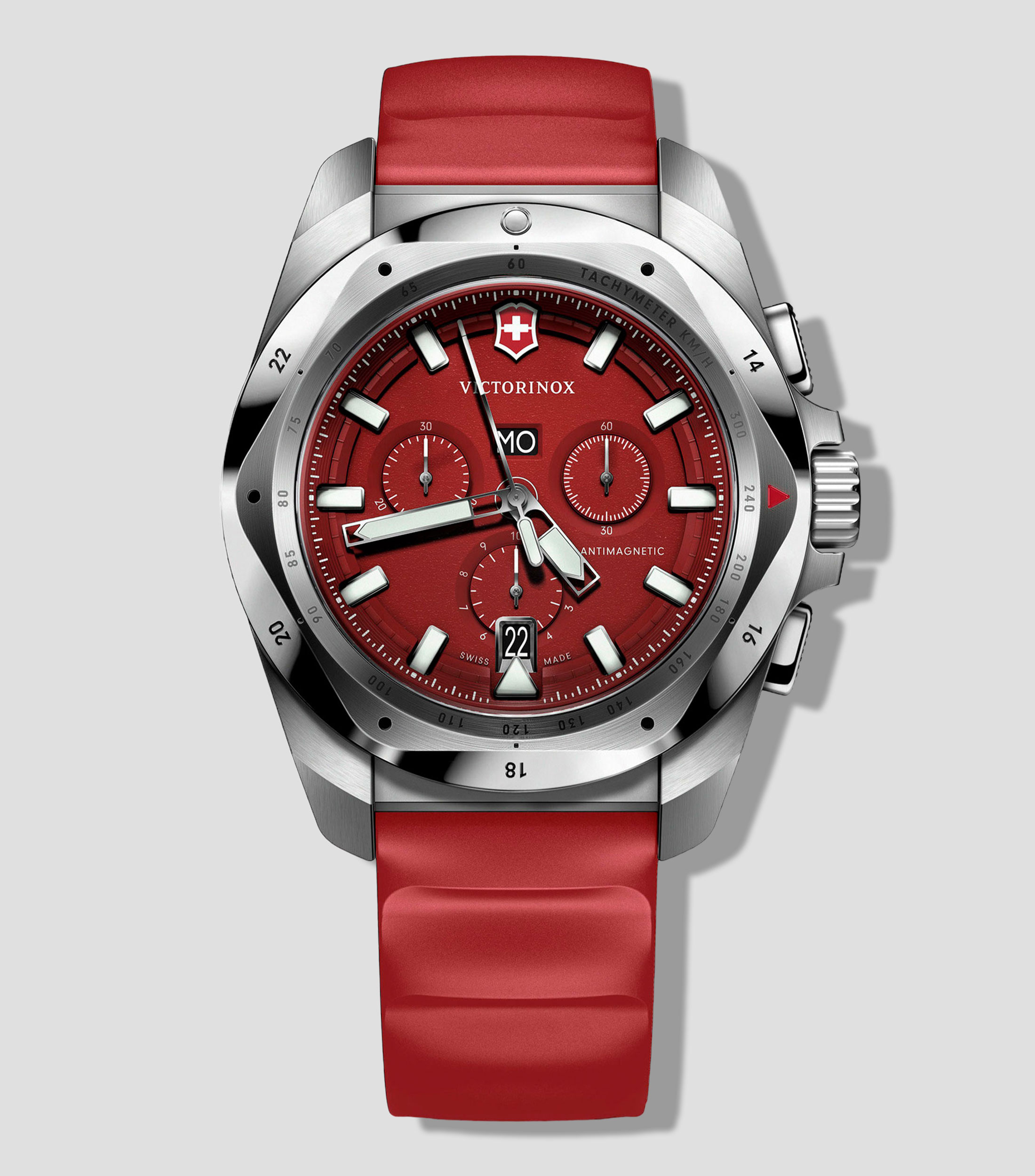 Reloj para Hombre Inox Casual, Rojo