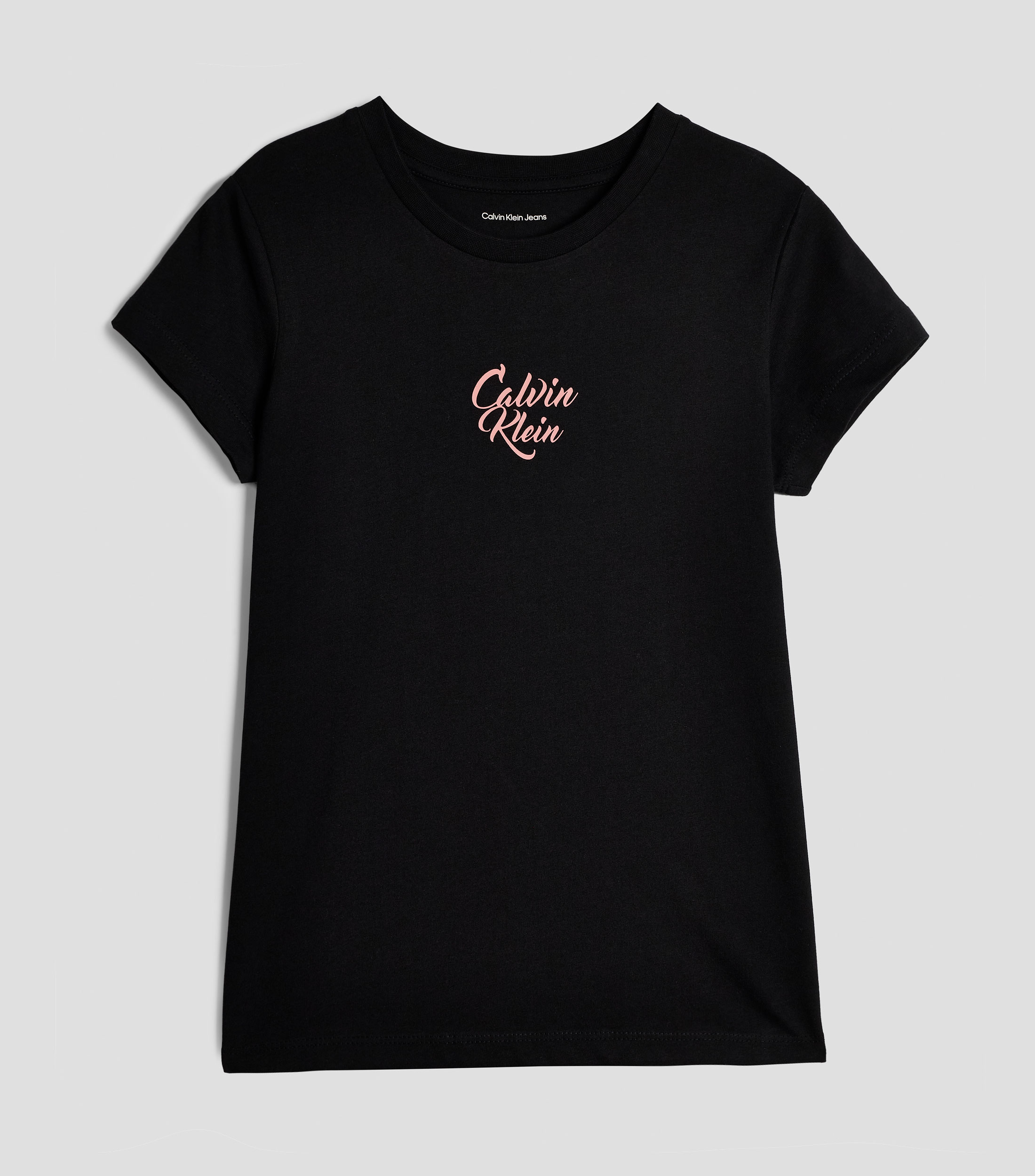 Playera cuello redondo manga corta lisa Niña