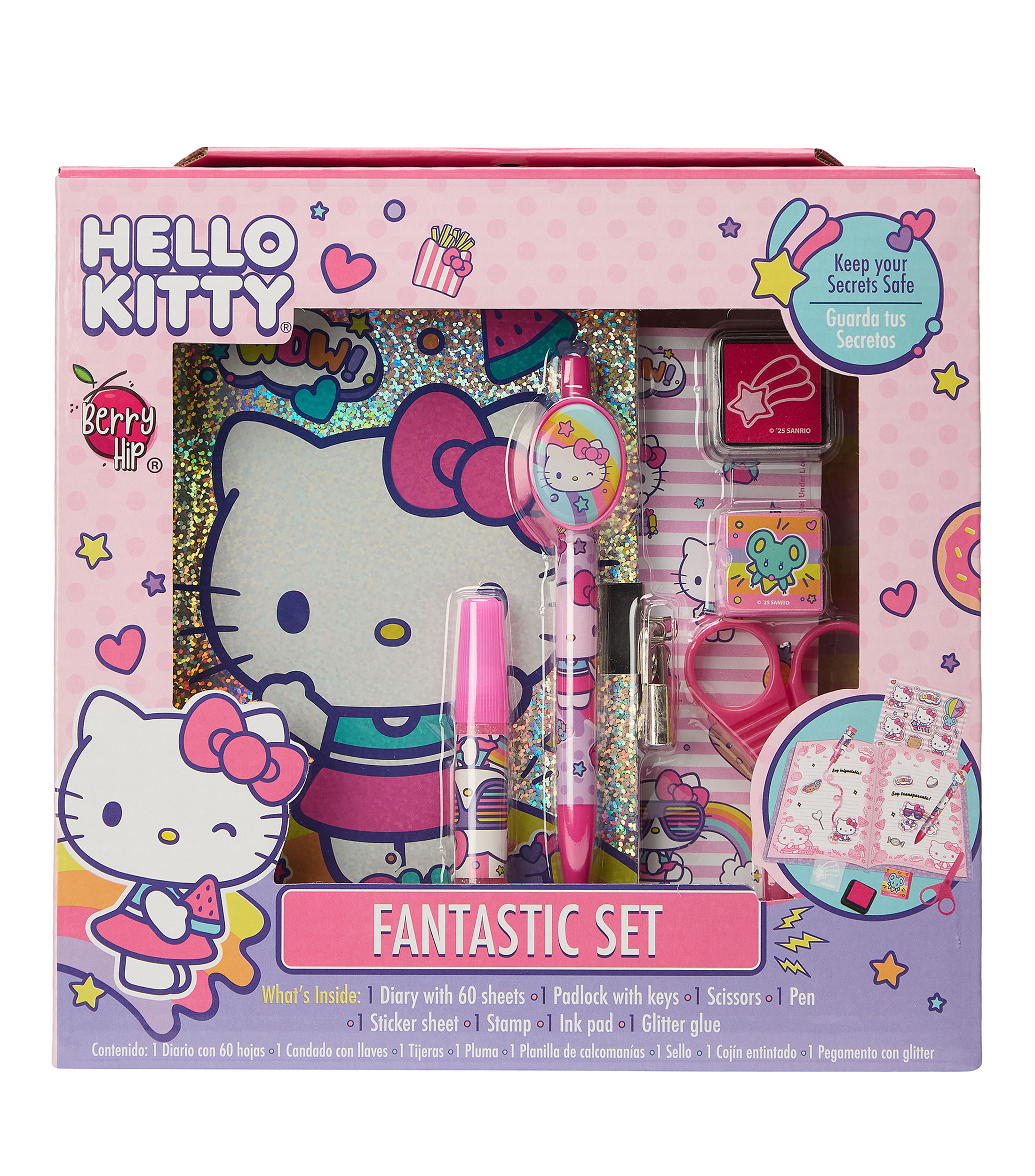 Set Diario Fantástico Hello Kitty