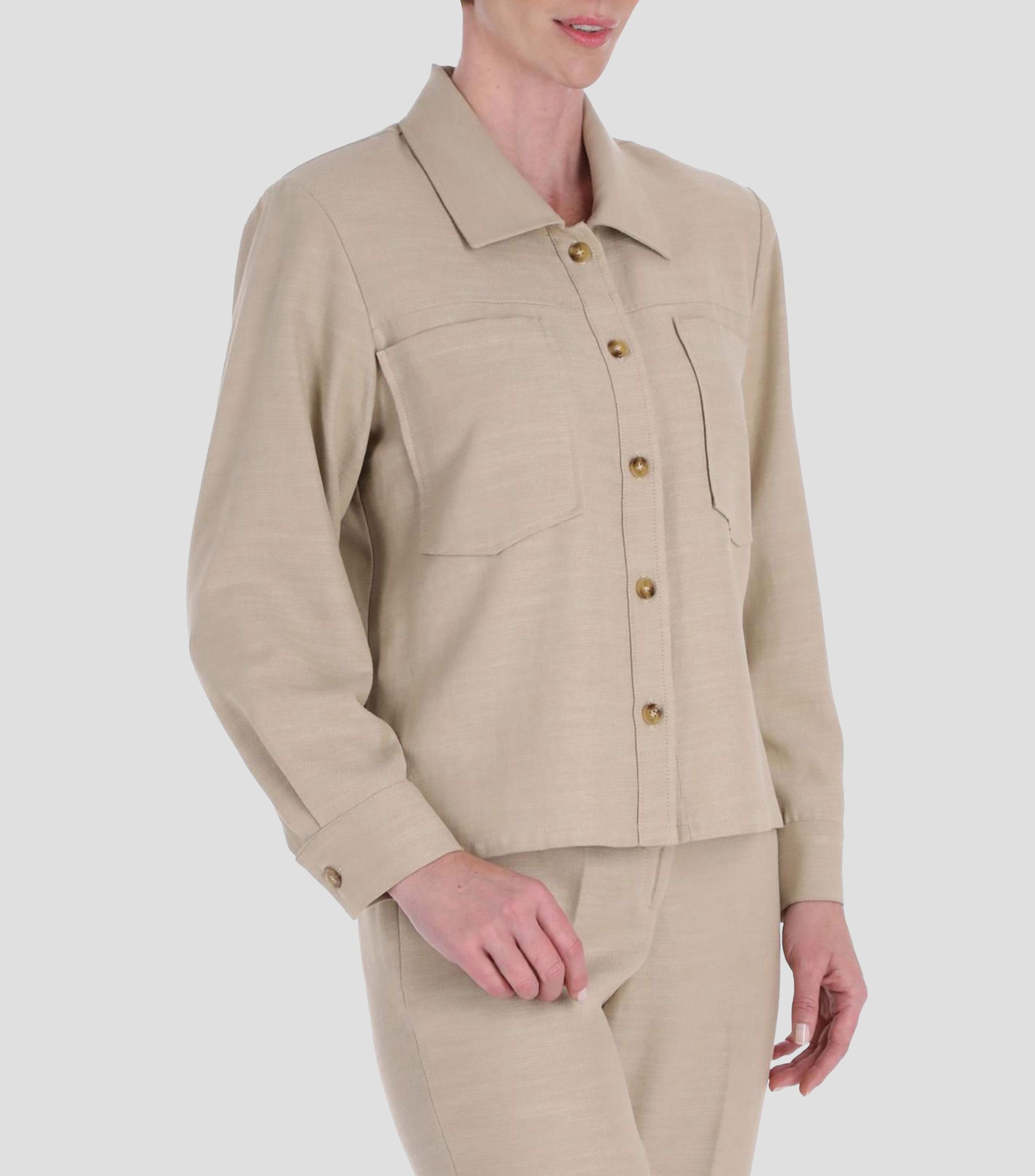 Saco liso Línea Petite Mujer