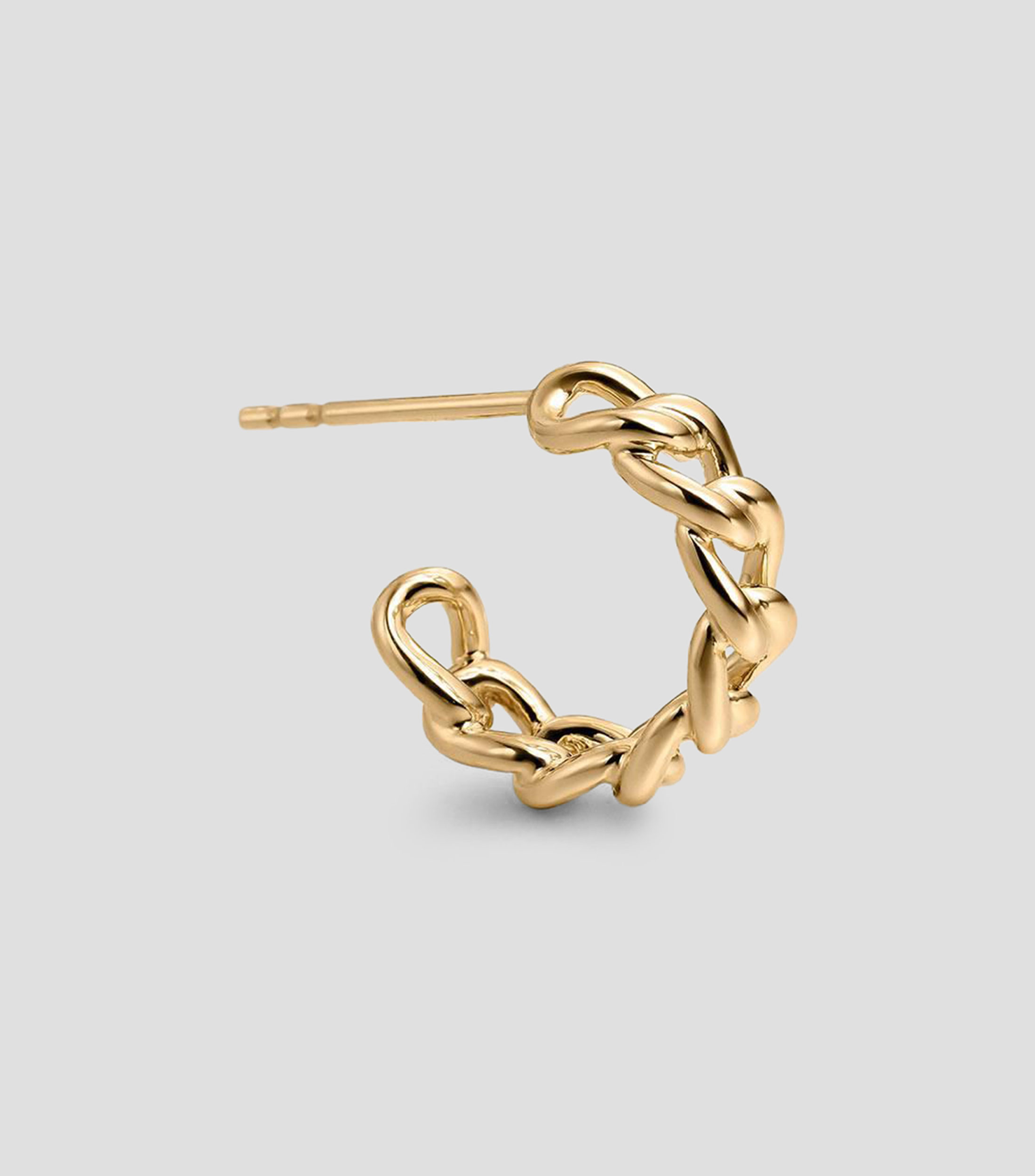 Arete de aro en oro amarillo de 9 kilates Nes Mujer