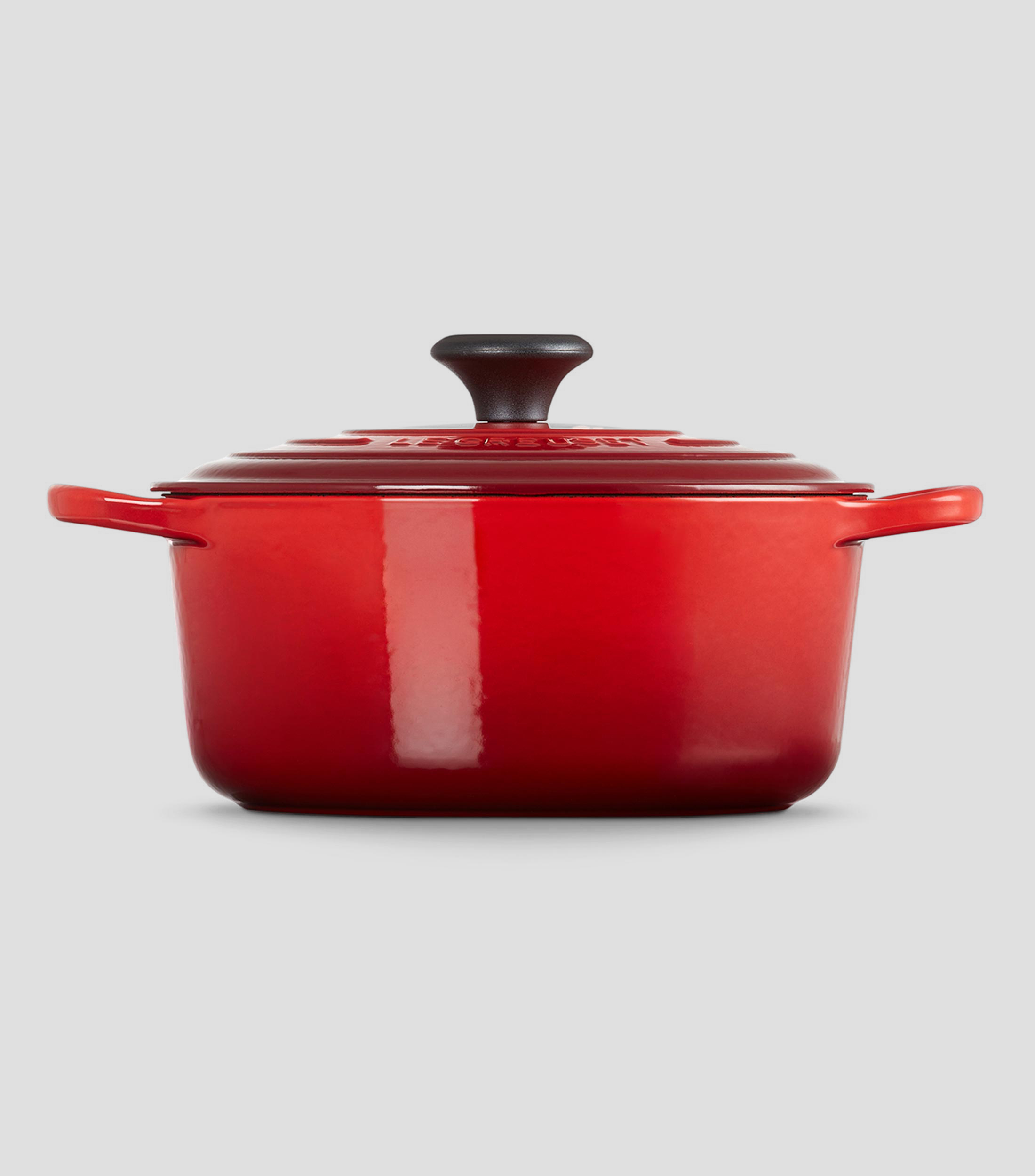 Cacerola en hierro colado esmaltado 4.2 L rojo cerise