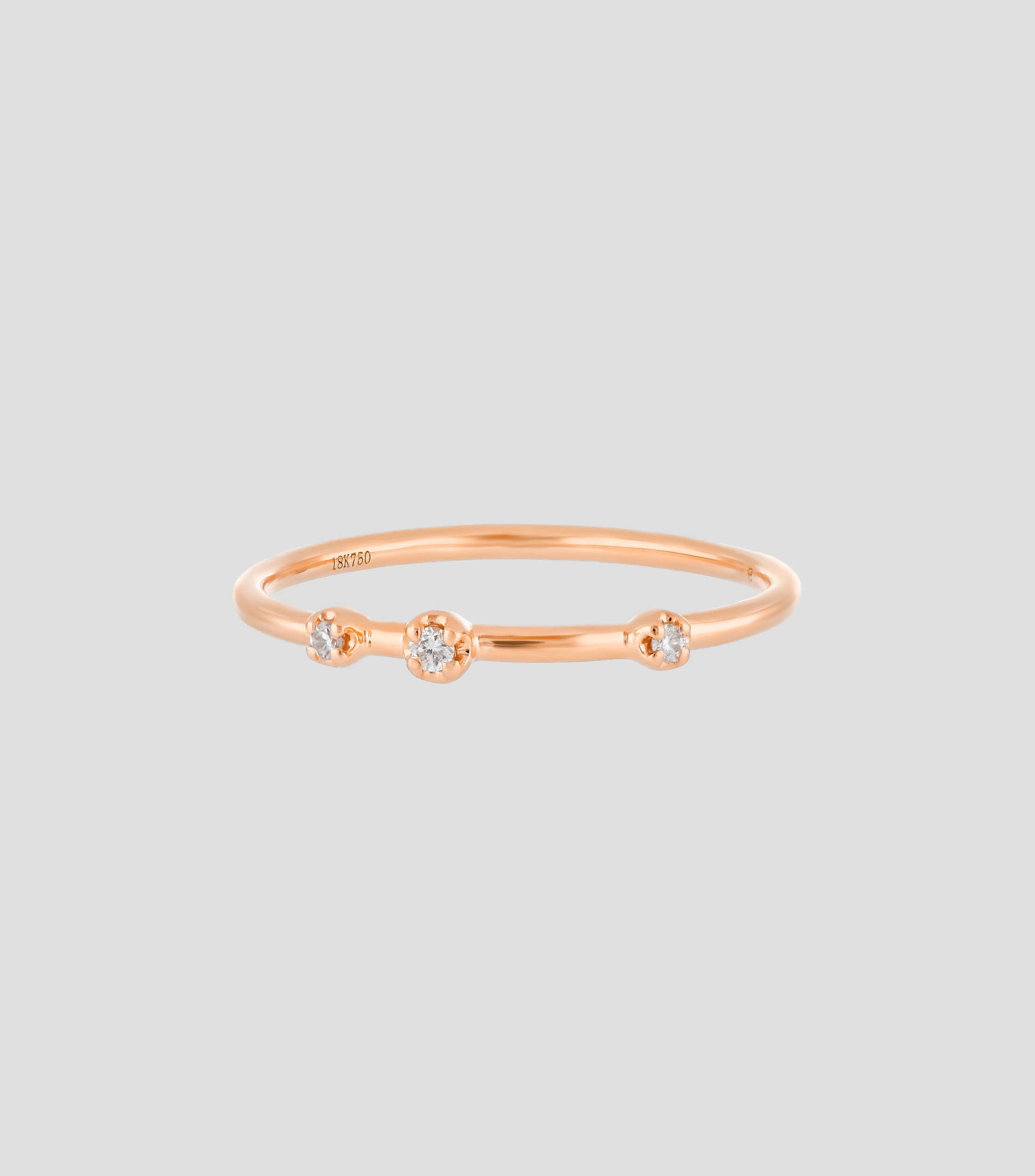 Anillo en Oro 18 Kts con Diamantes UNED Mujer