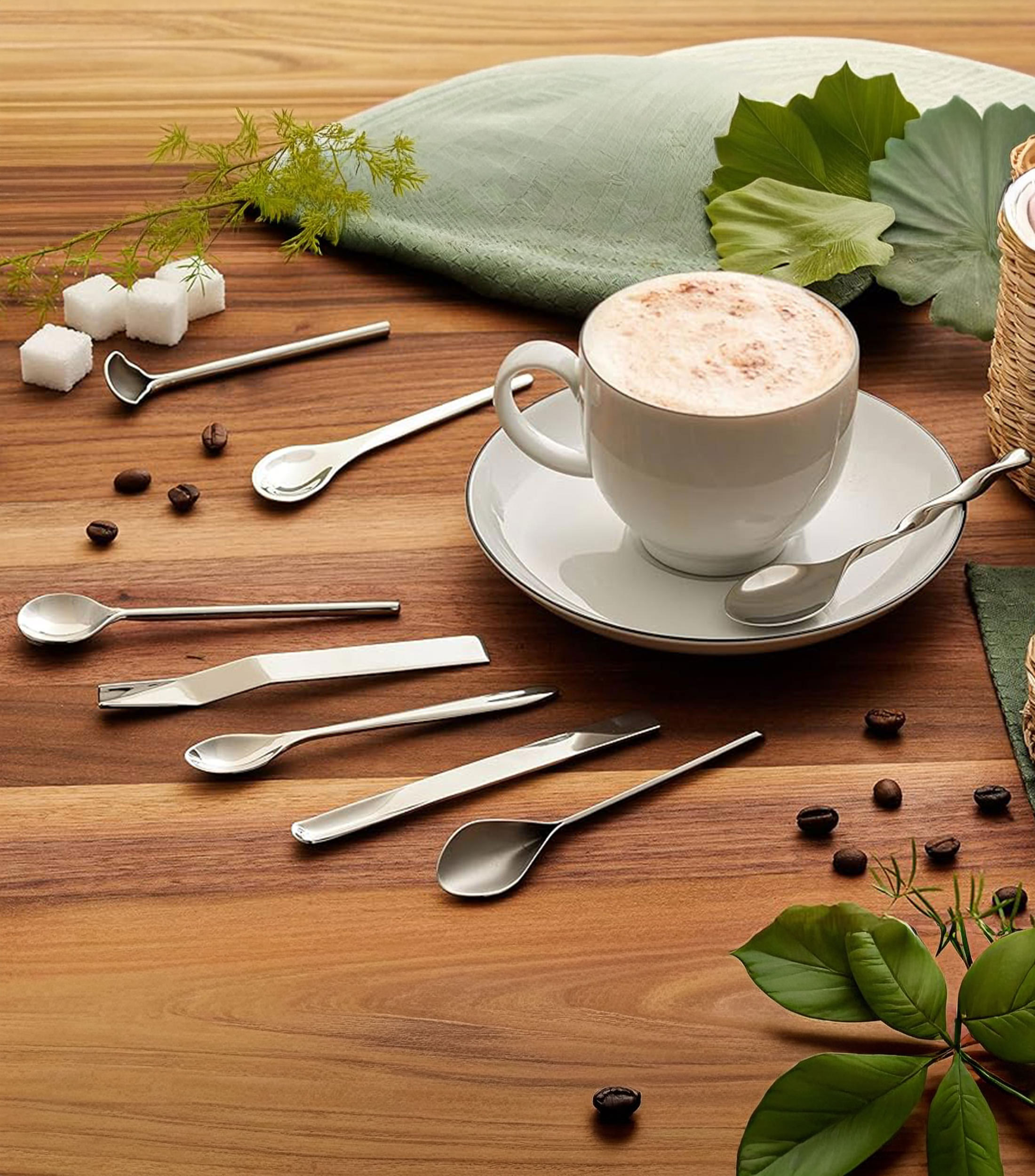 Set 8 Cucharas para Café y Té Mspoonset Il