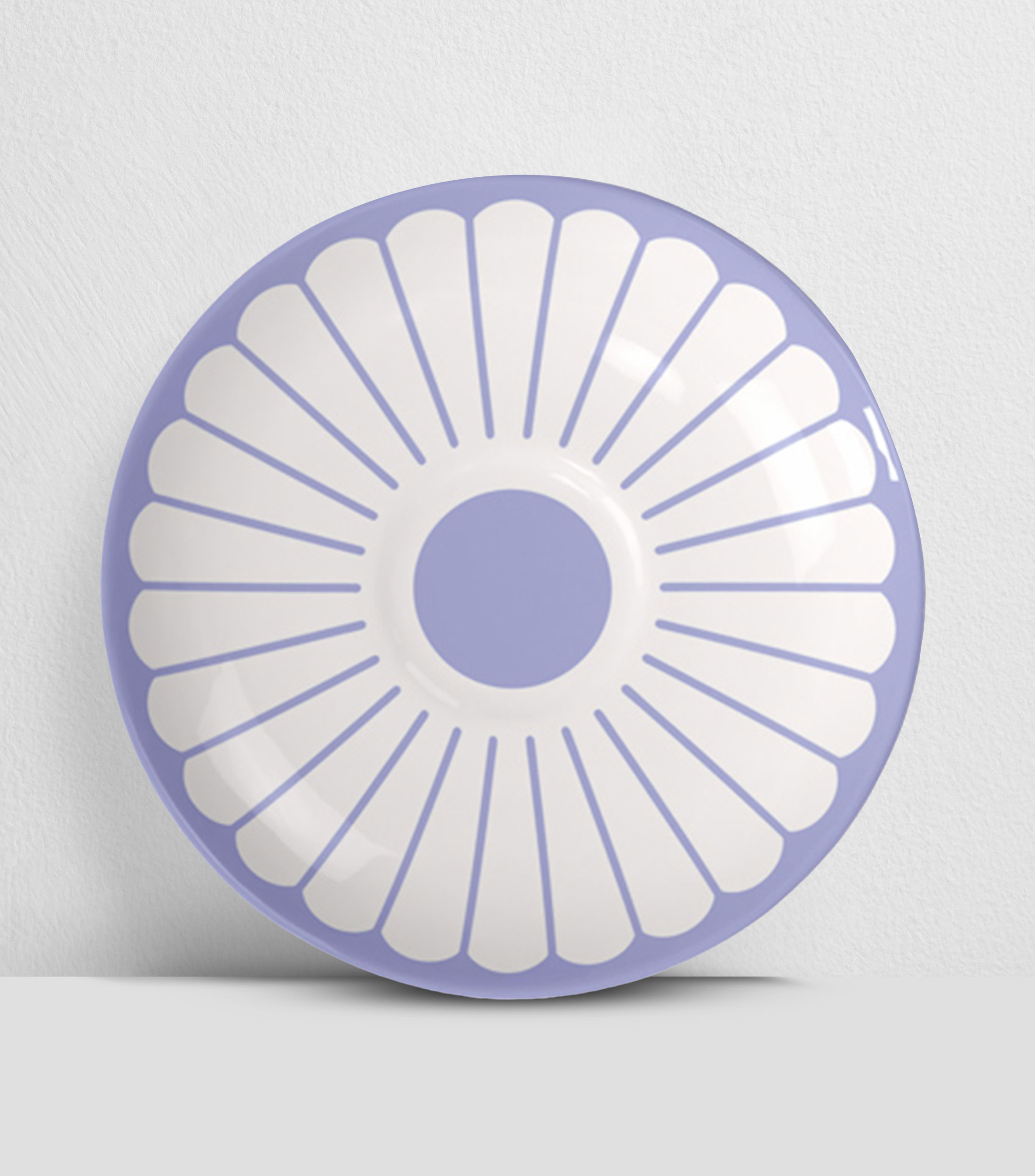 Plato para Taza Fleur Bleu Estampado