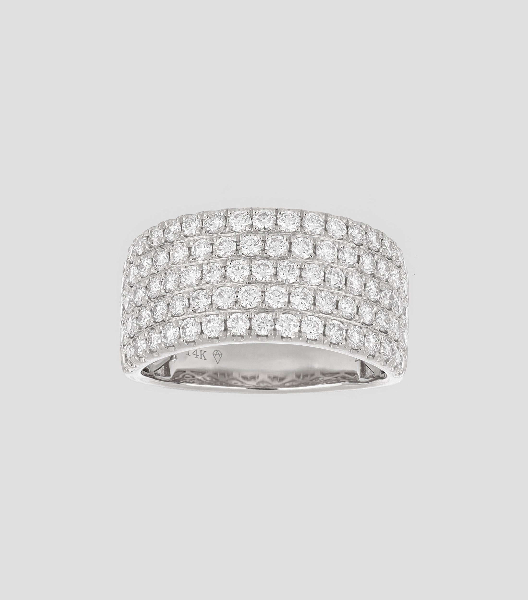 Anillo en oro con diamantes Mujer