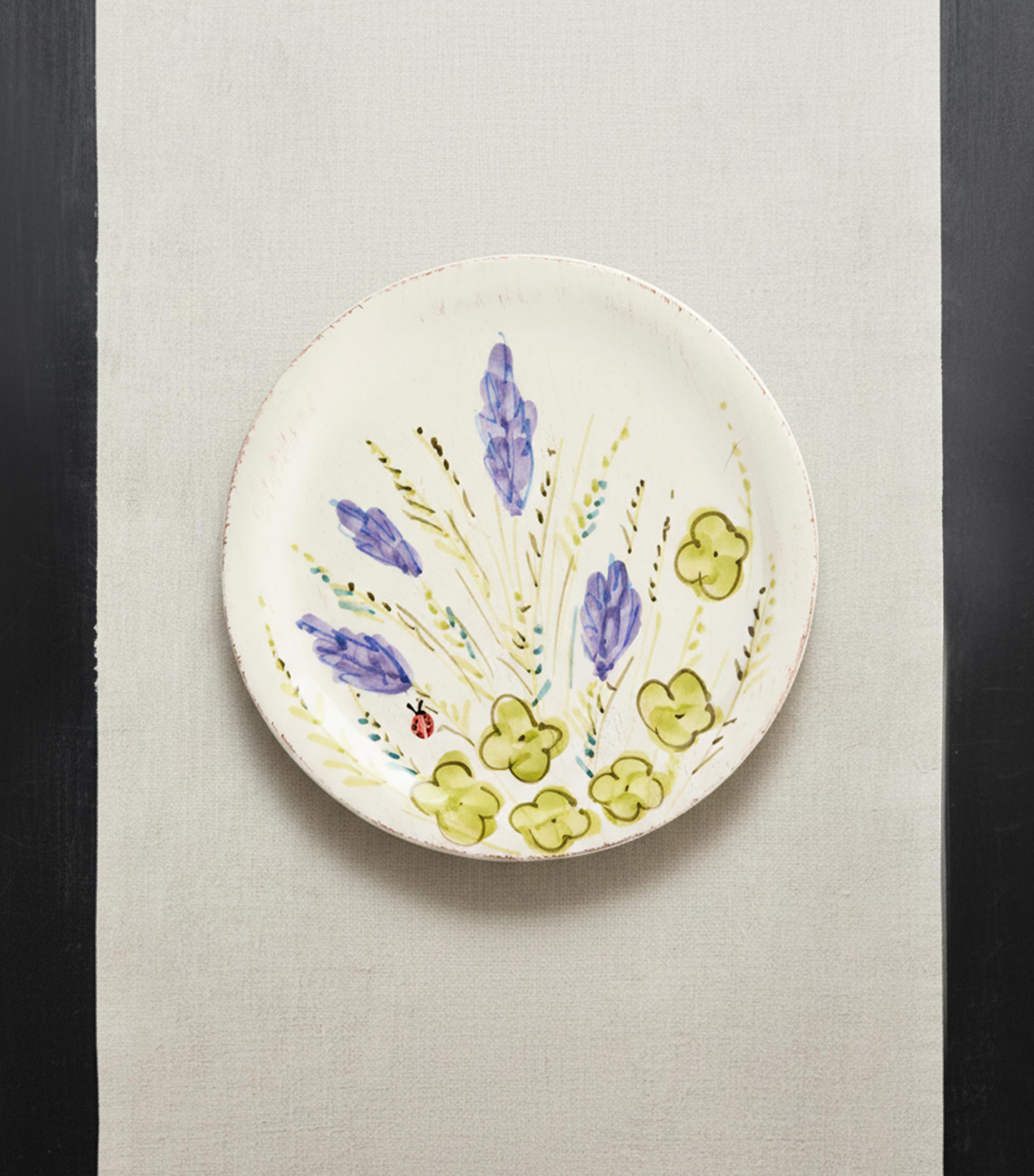 Plato para ensalada Prato Flor Lavanda
